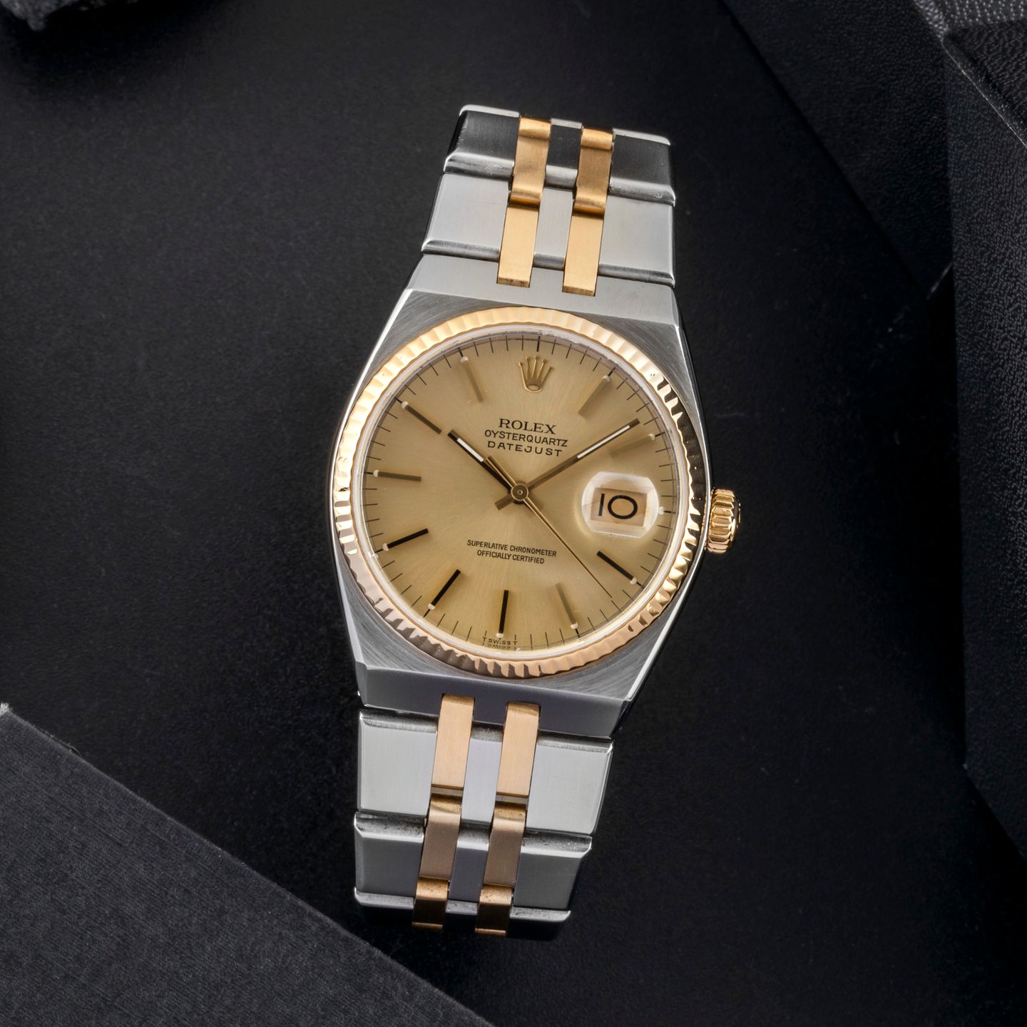 Rolex Datejust Oysterquartz 17013 (1986) - 36 mm Gold/Steel case (1/8)