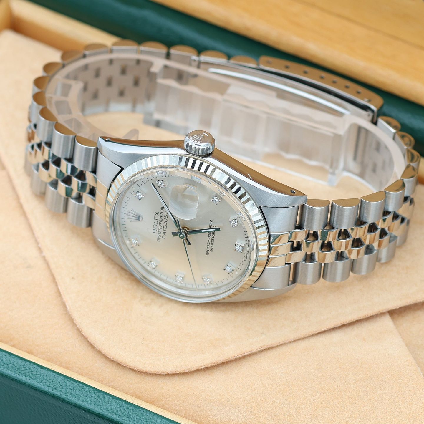 Rolex Datejust 36 16014 (Unknown (random serial)) - Silver dial 36 mm Steel case (2/8)