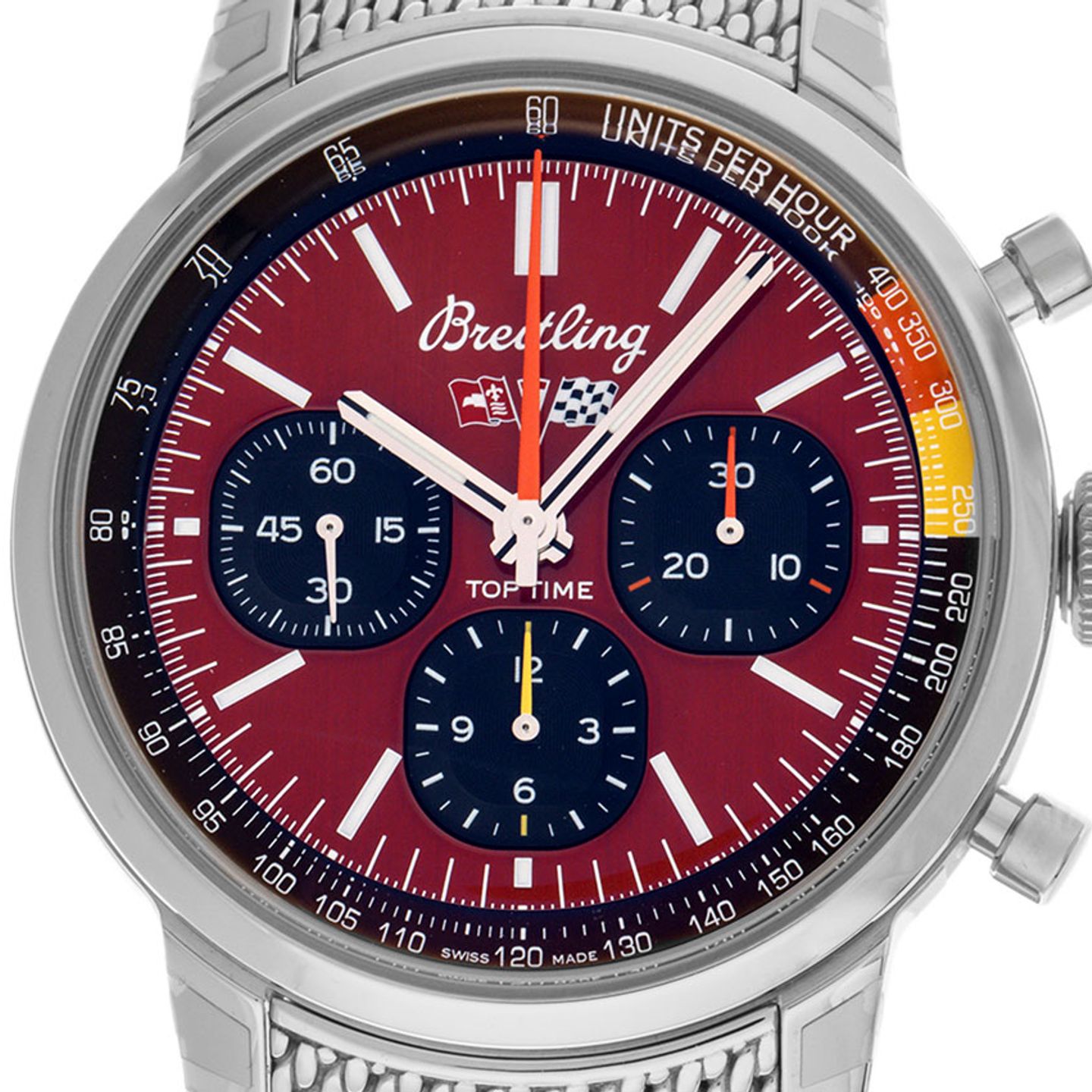 Breitling Top Time AB01761A1K1A1 (2024) - Red dial 41 mm Steel case (1/6)