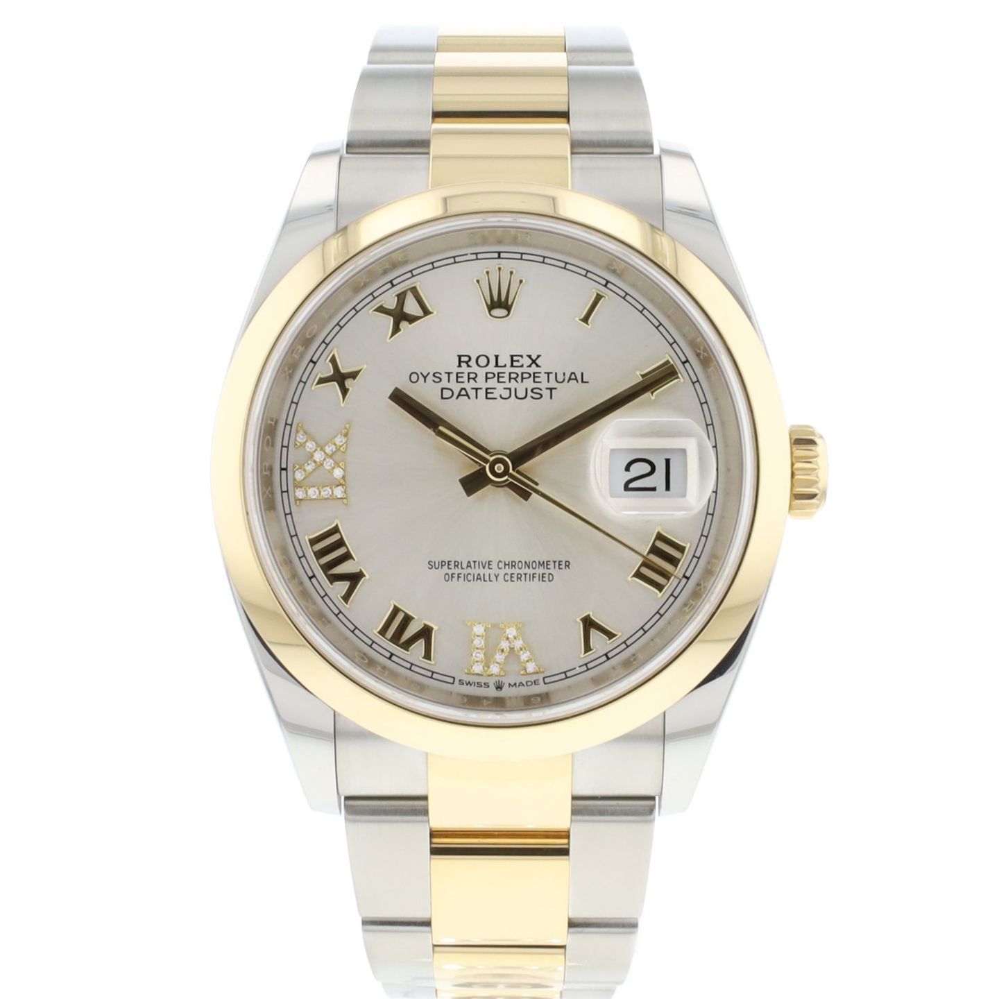 Rolex Datejust 36 126203 (2021) - 36 mm Gold/Steel case (1/3)