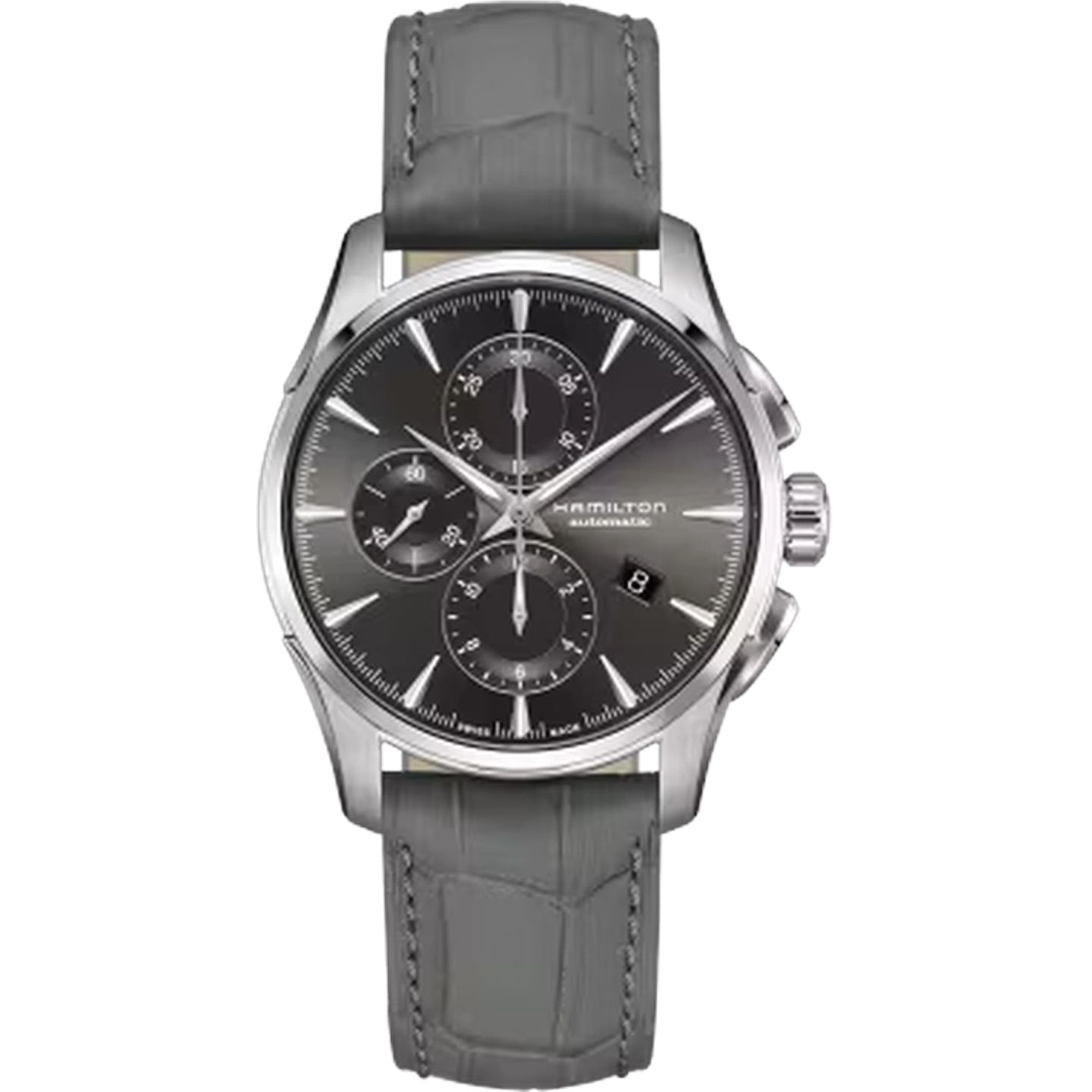 Hamilton Jazzmaster Auto Chrono H32586881 (2026) - Grijs wijzerplaat 42mm Staal (1/1)