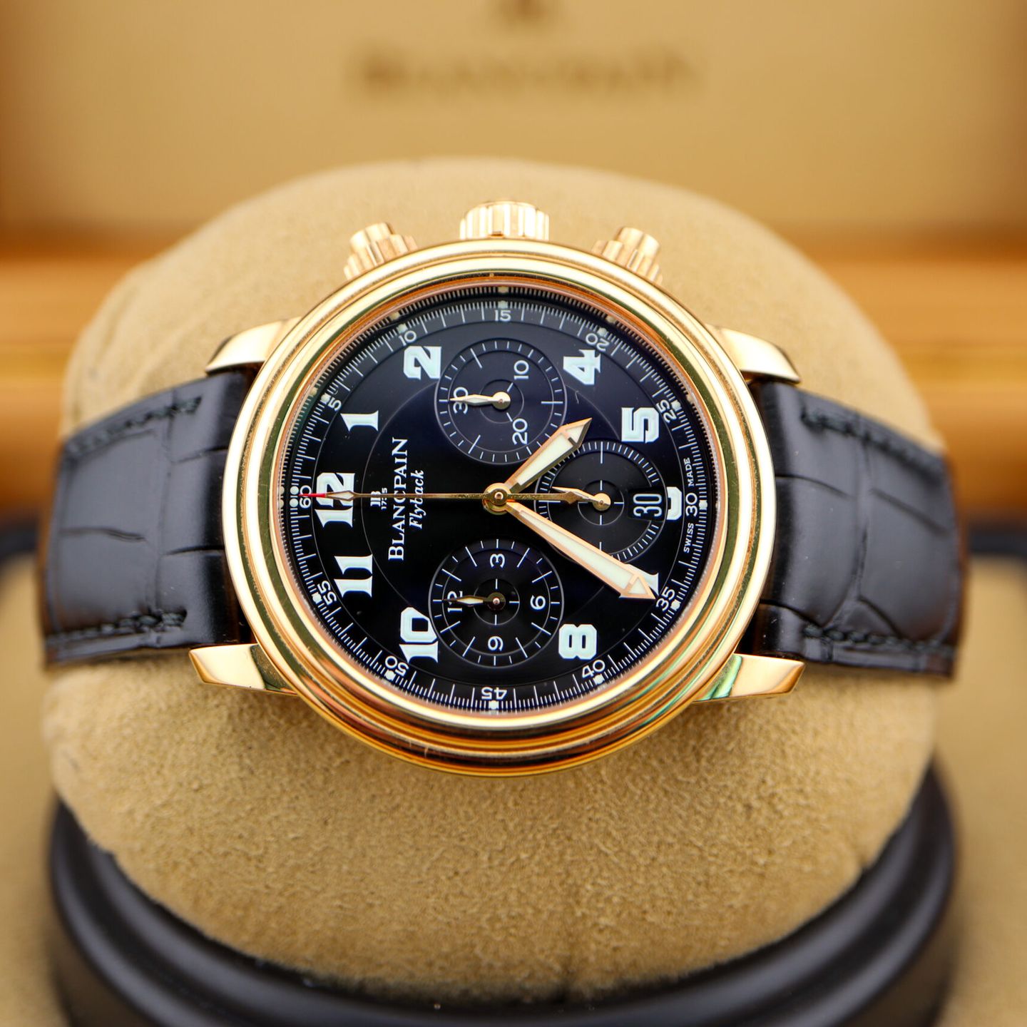 Blancpain Léman Fly-Back 2185F (1999) - Black dial 39 mm (6/8)