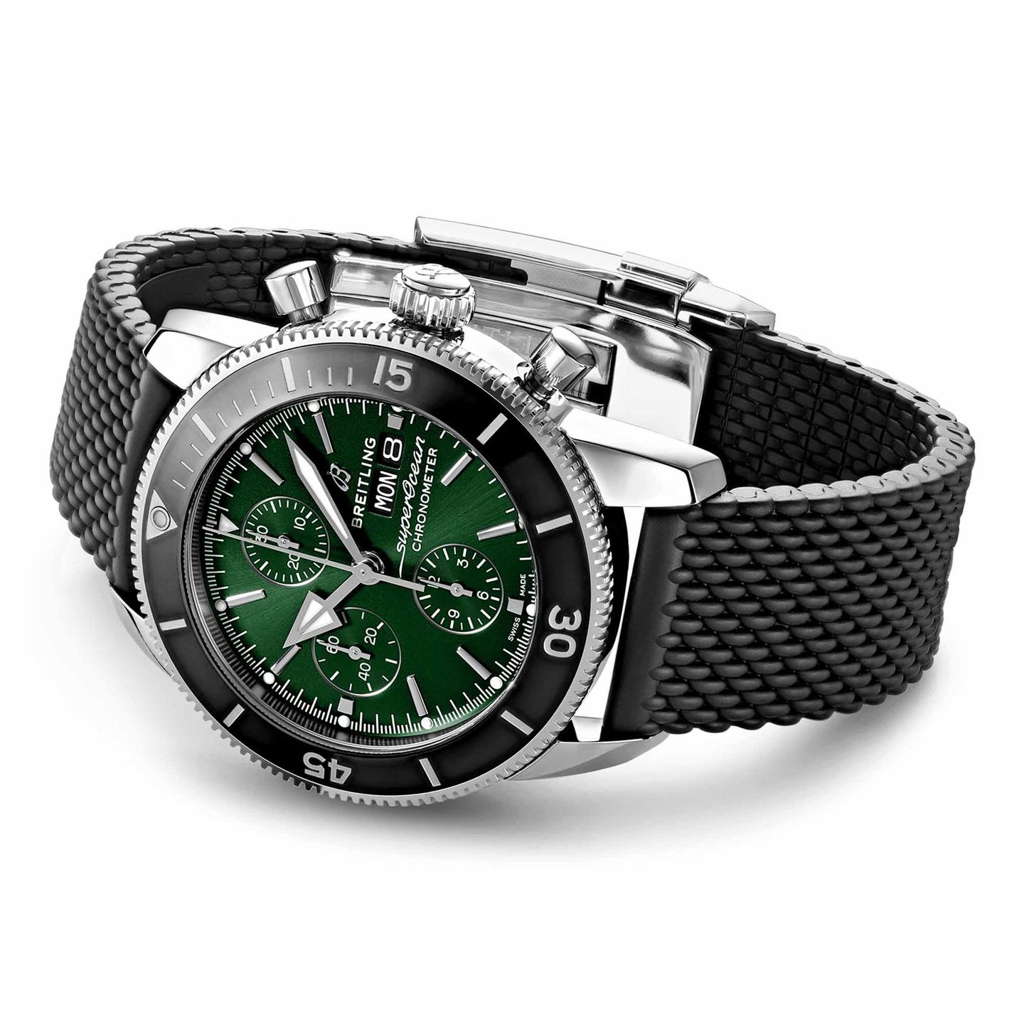 Breitling Superocean Heritage A13313121L1S1 (2024) - Green dial 44 mm Steel case (1/1)