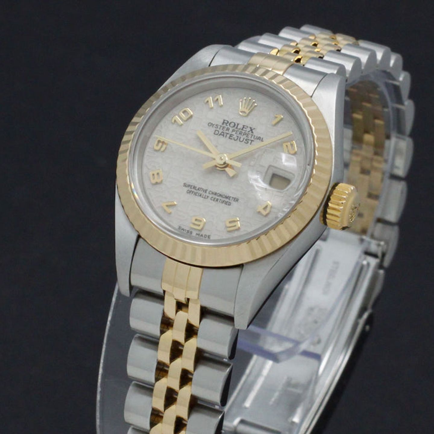 Rolex Lady-Datejust 79173 (2004) - Champagne wijzerplaat 26mm Goud/Staal (6/7)