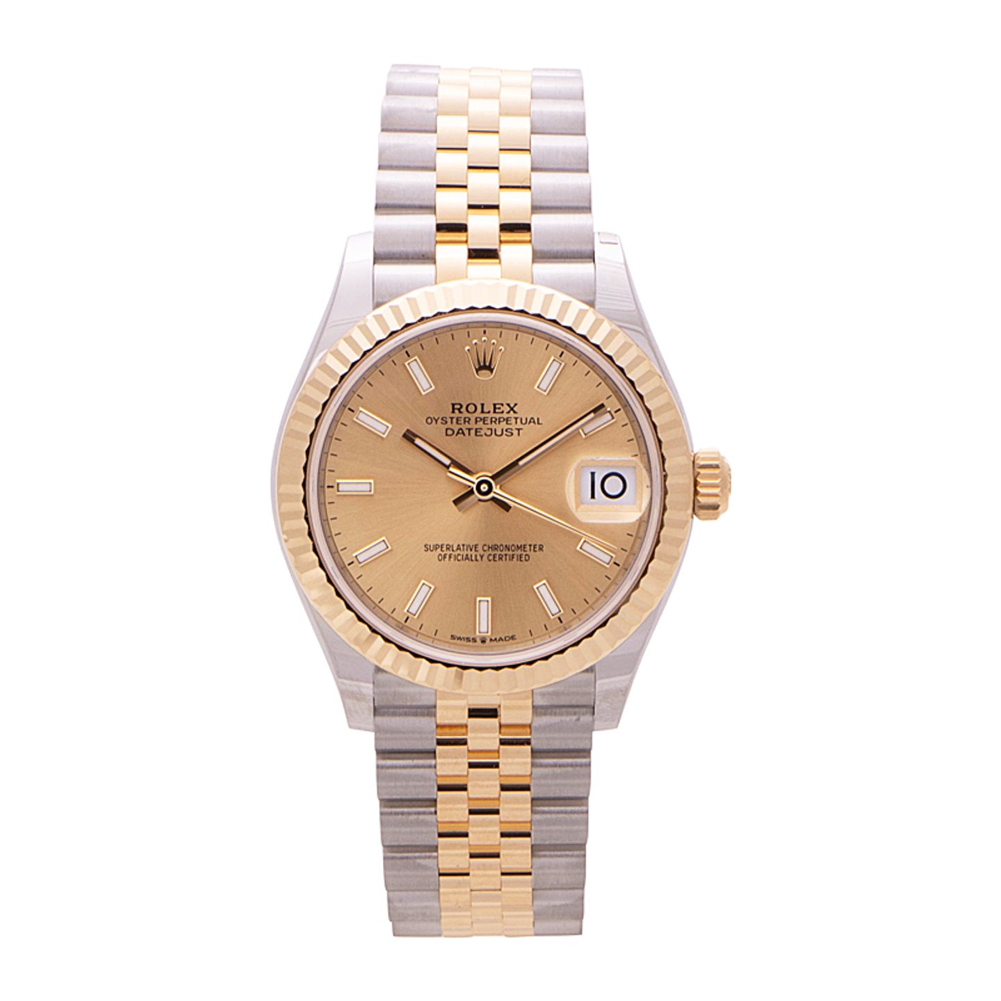 Rolex Datejust 31 278273 (2022) - Champagne wijzerplaat 31mm Goud/Staal (1/4)