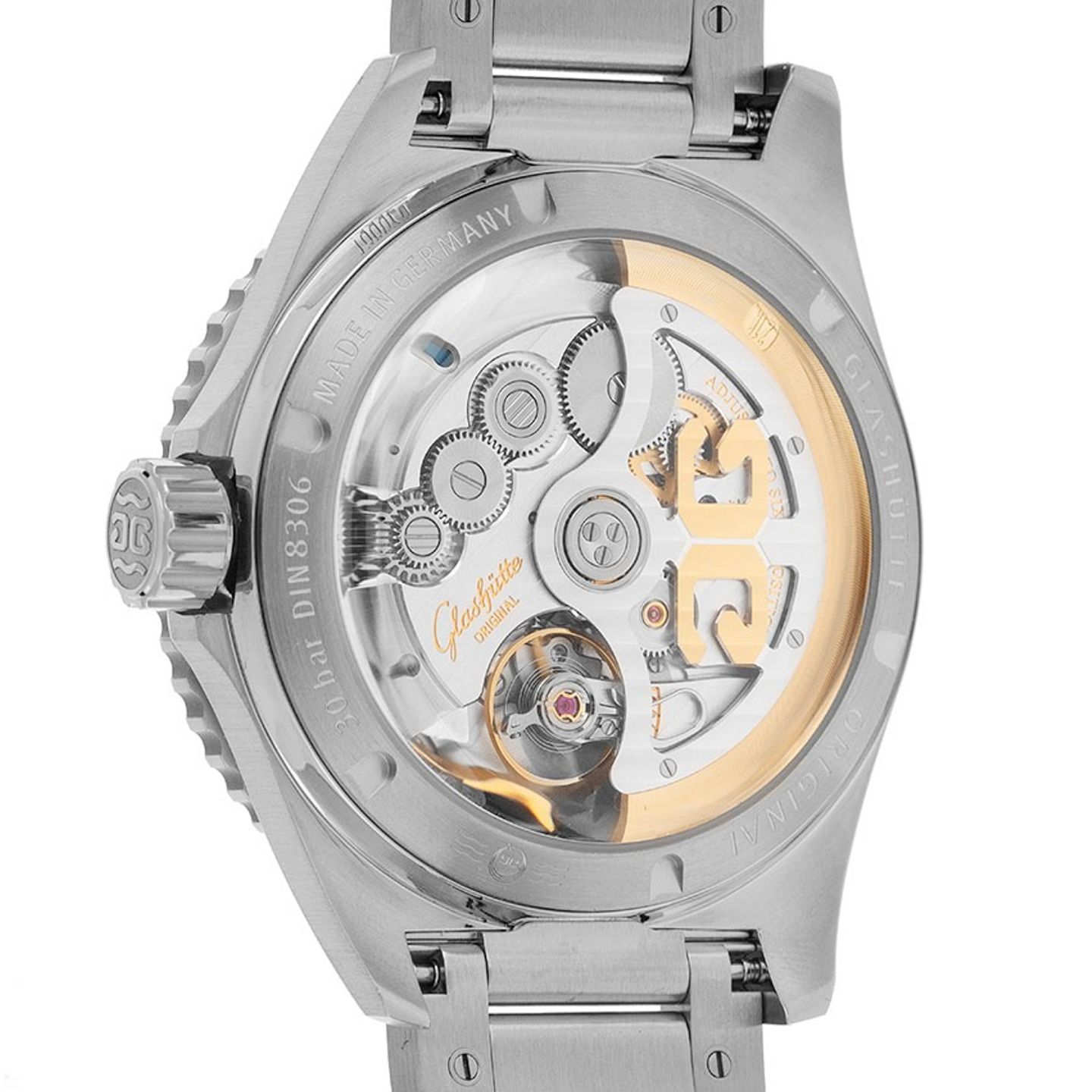 Glashütte Original SeaQ Panorama Date 1-36-13-01-80-70 (2026) - Zwart wijzerplaat 43mm Staal (6/7)