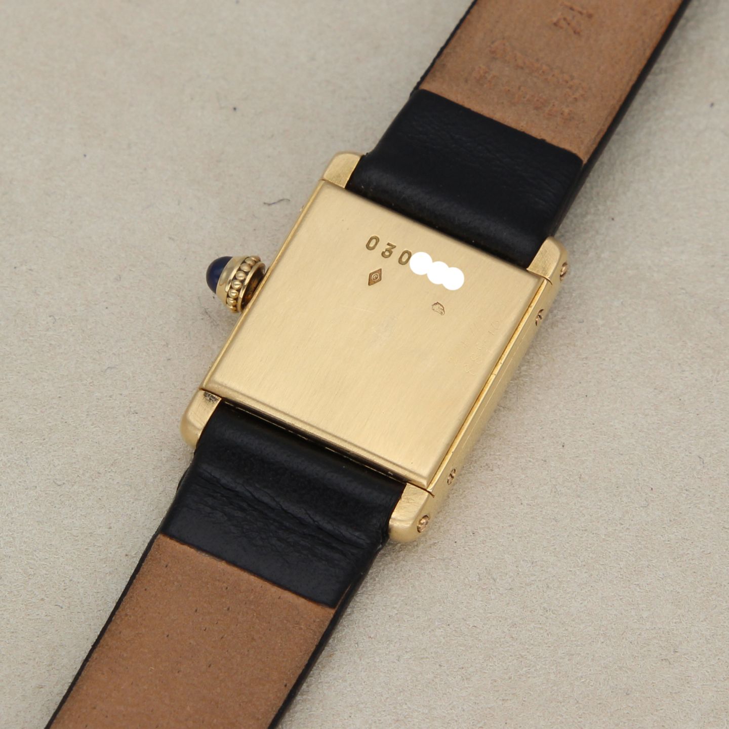 Cartier Tank 6711 (Unknown (random serial)) - Silver dial 25 mm Yellow Gold case (7/8)