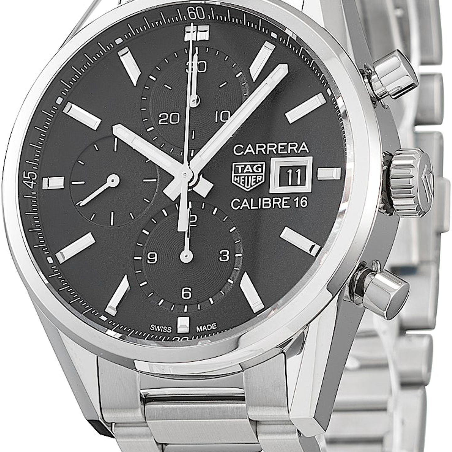 TAG Heuer Carrera Calibre 16 CBK2110.BA0715 (2025) - Black dial 41 mm Steel case (3/5)
