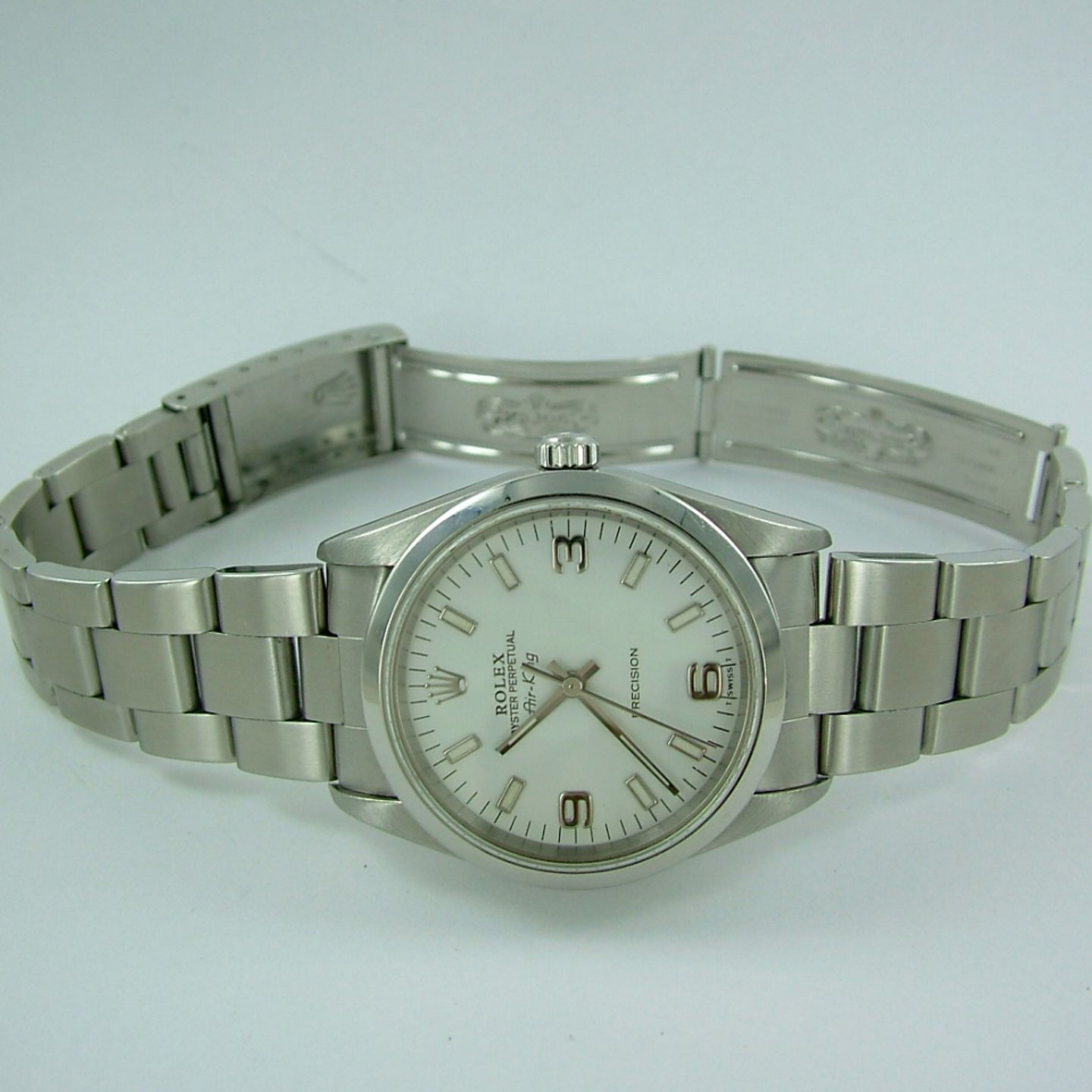 Rolex Air-King - (1998) - White dial 34 mm Steel case (2/8)