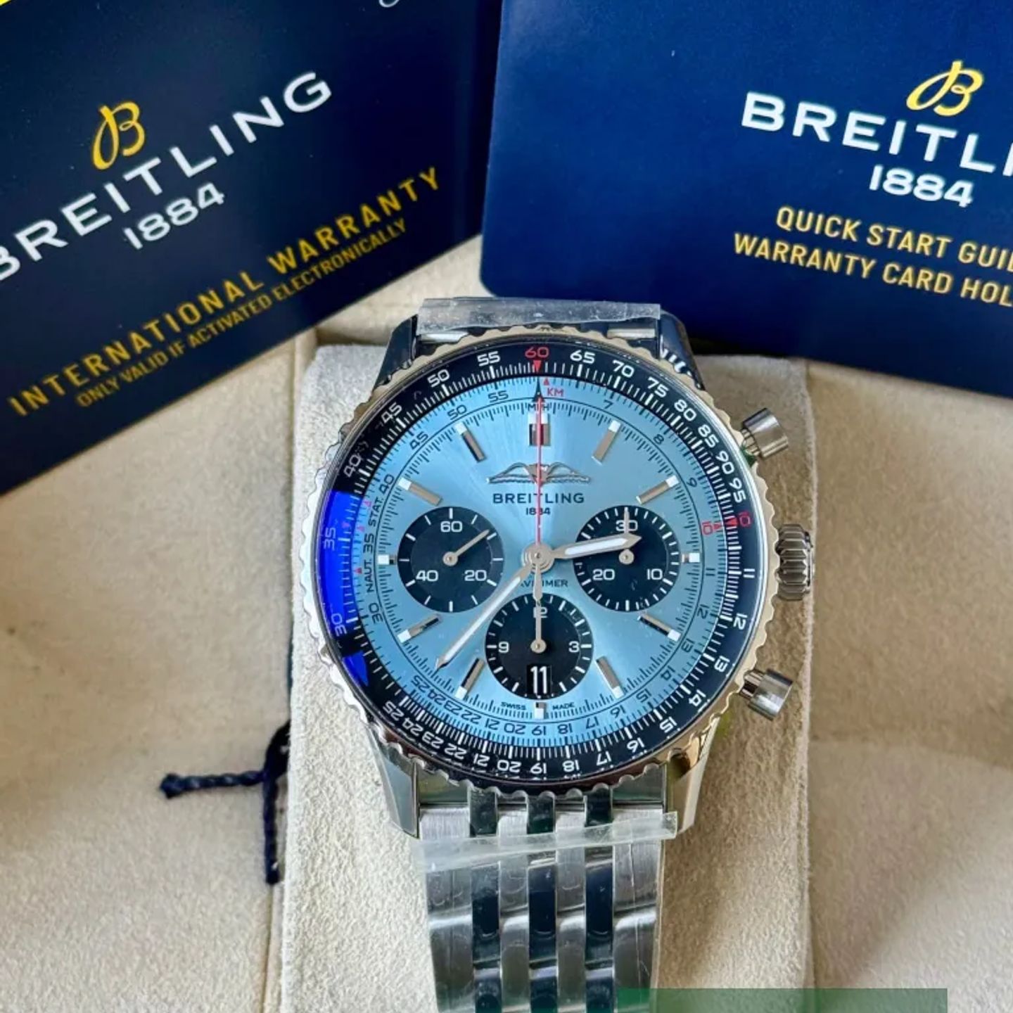 Breitling Navitimer 1 B01 Chronograph AB0138241C1A1 (2026) - Blue dial 43 mm Steel case (7/7)