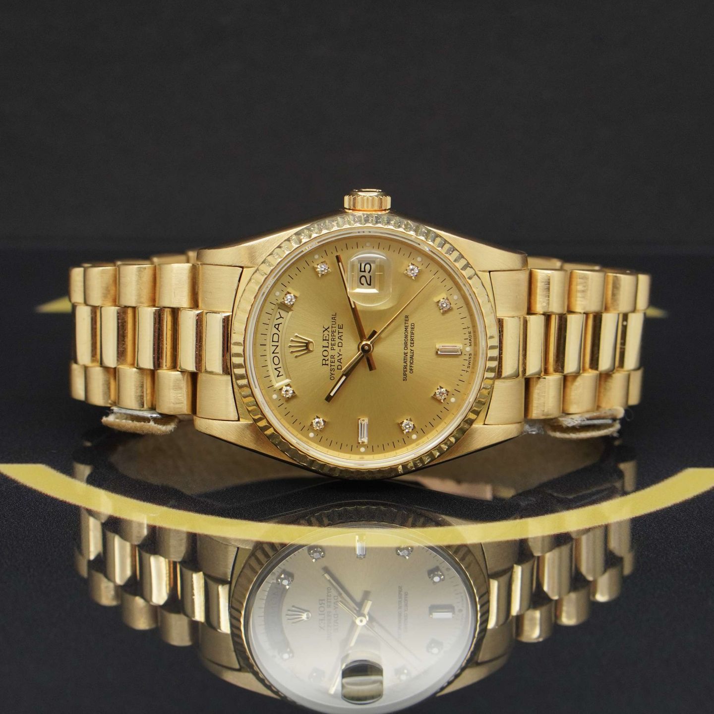 Rolex Day-Date 36 18238 (1990) - Gold dial 36 mm Yellow Gold case (4/7)