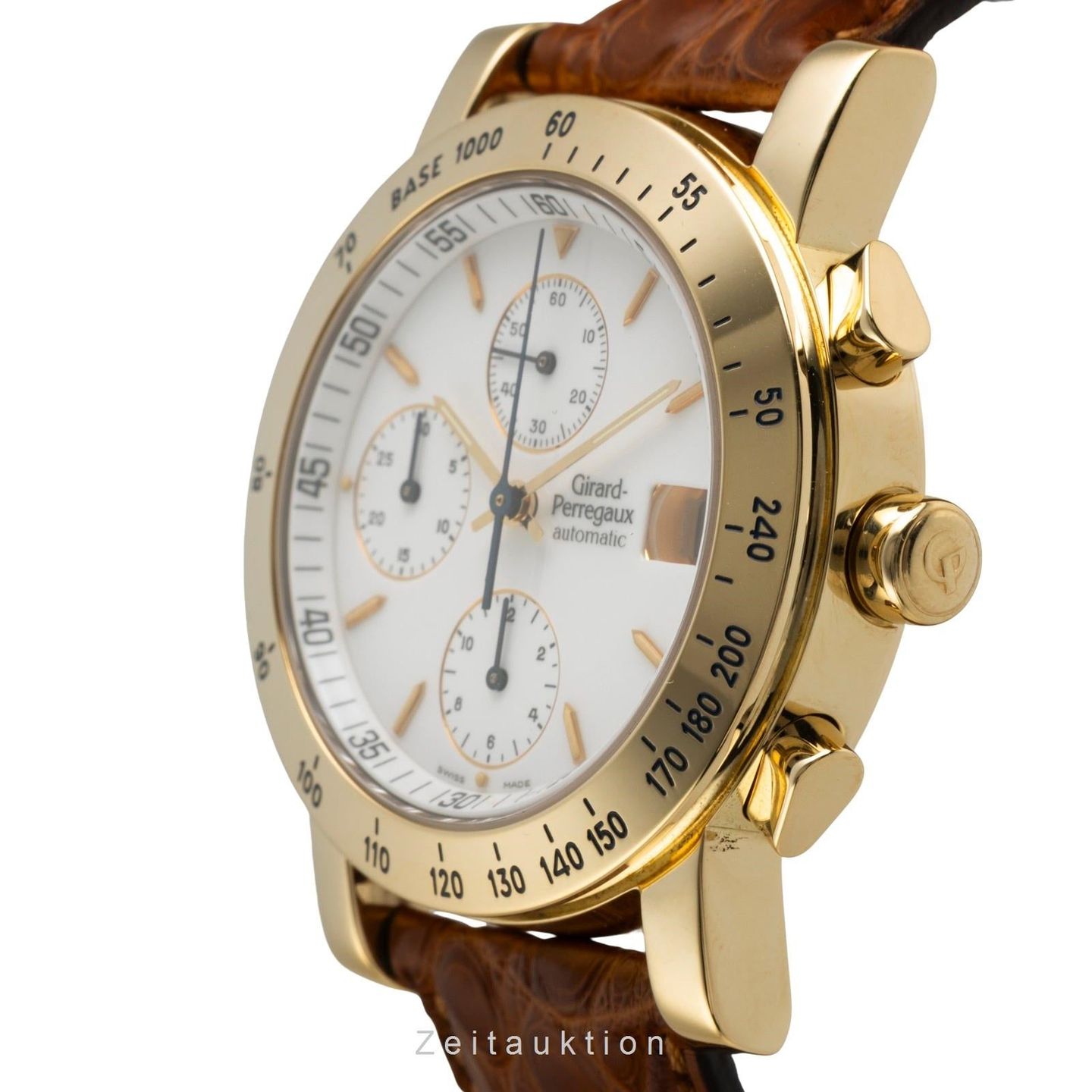 Girard-Perregaux Unknown 1010 (Unknown (random serial)) - White dial 39 mm Yellow Gold case (5/8)