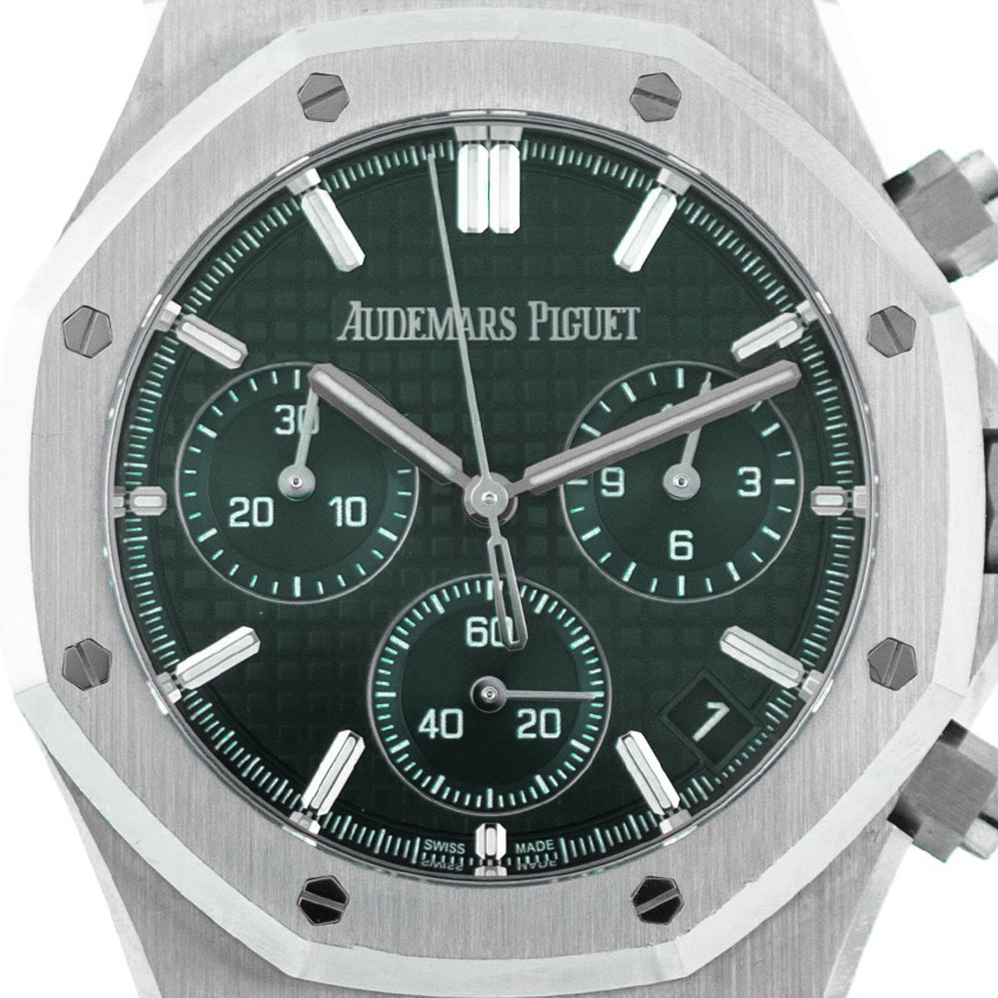 Audemars Piguet Royal Oak Chronograph 26240ST.OO.1320ST.04 (2023) - Green dial 41 mm Steel case (2/4)