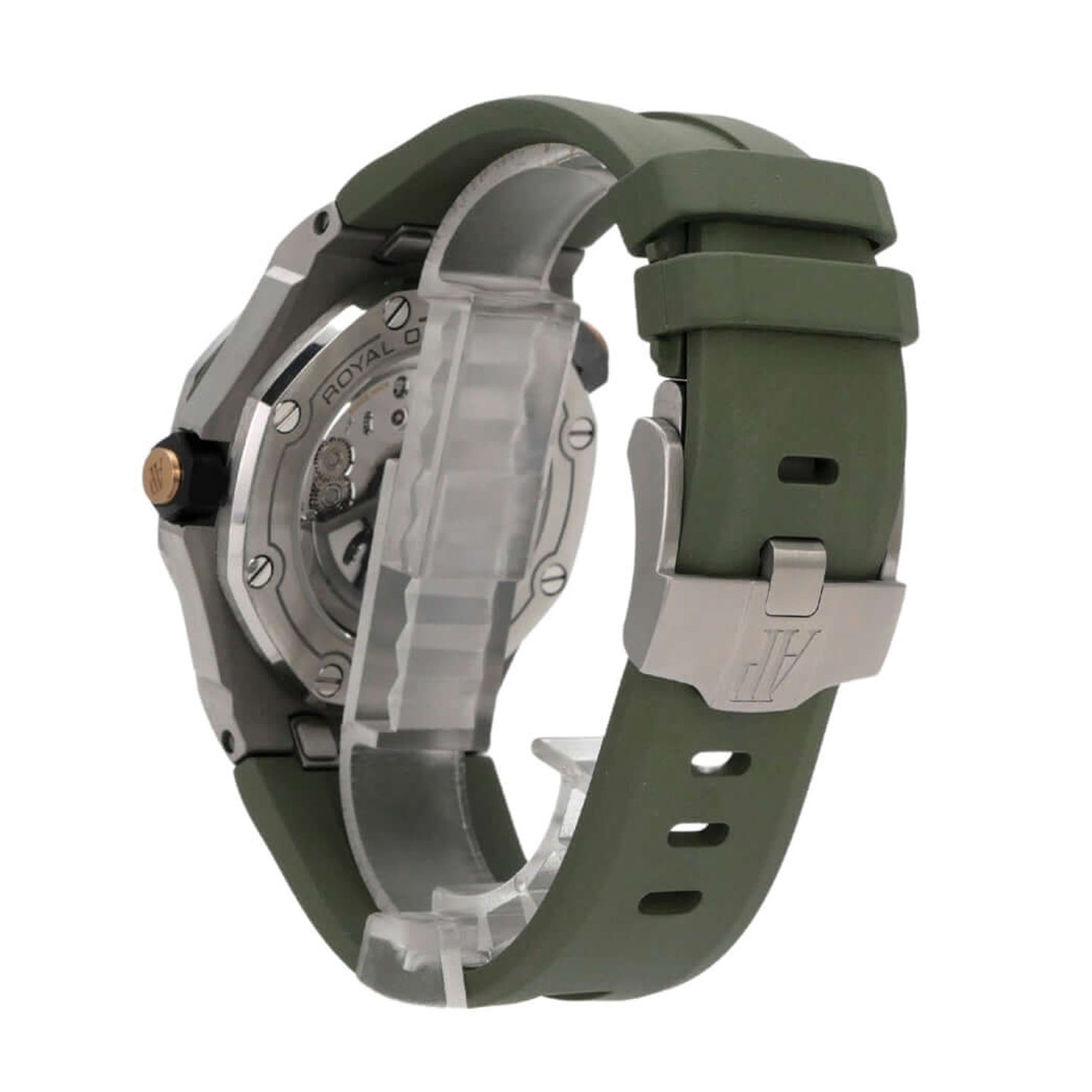 Audemars Piguet Royal Oak Offshore Diver 15720ST.OO.A052CA.01 (2021) - Green dial 42 mm Steel case (7/8)