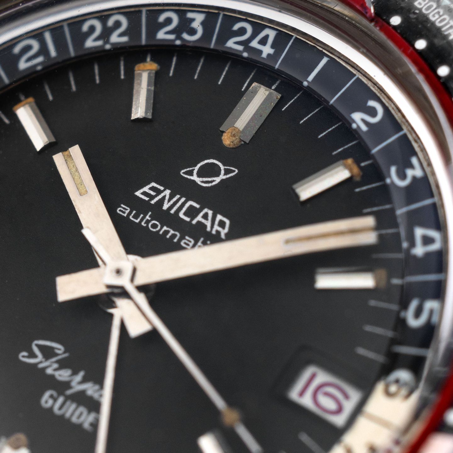 Enicar Vintage 146/001 (1960) - Zwart wijzerplaat 43mm Staal (3/7)