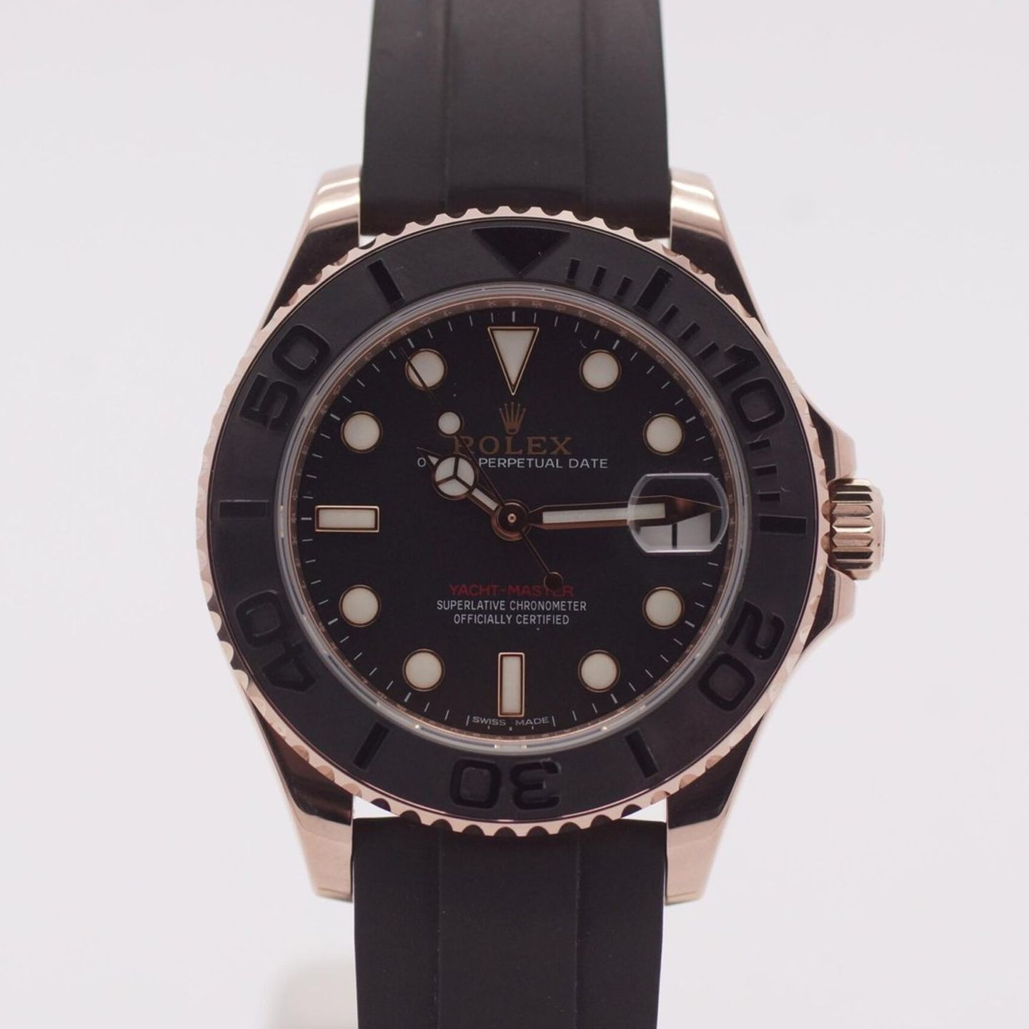 Rolex Yacht-Master 37 268655 (2016) - Black dial 37 mm Rose Gold case (2/8)