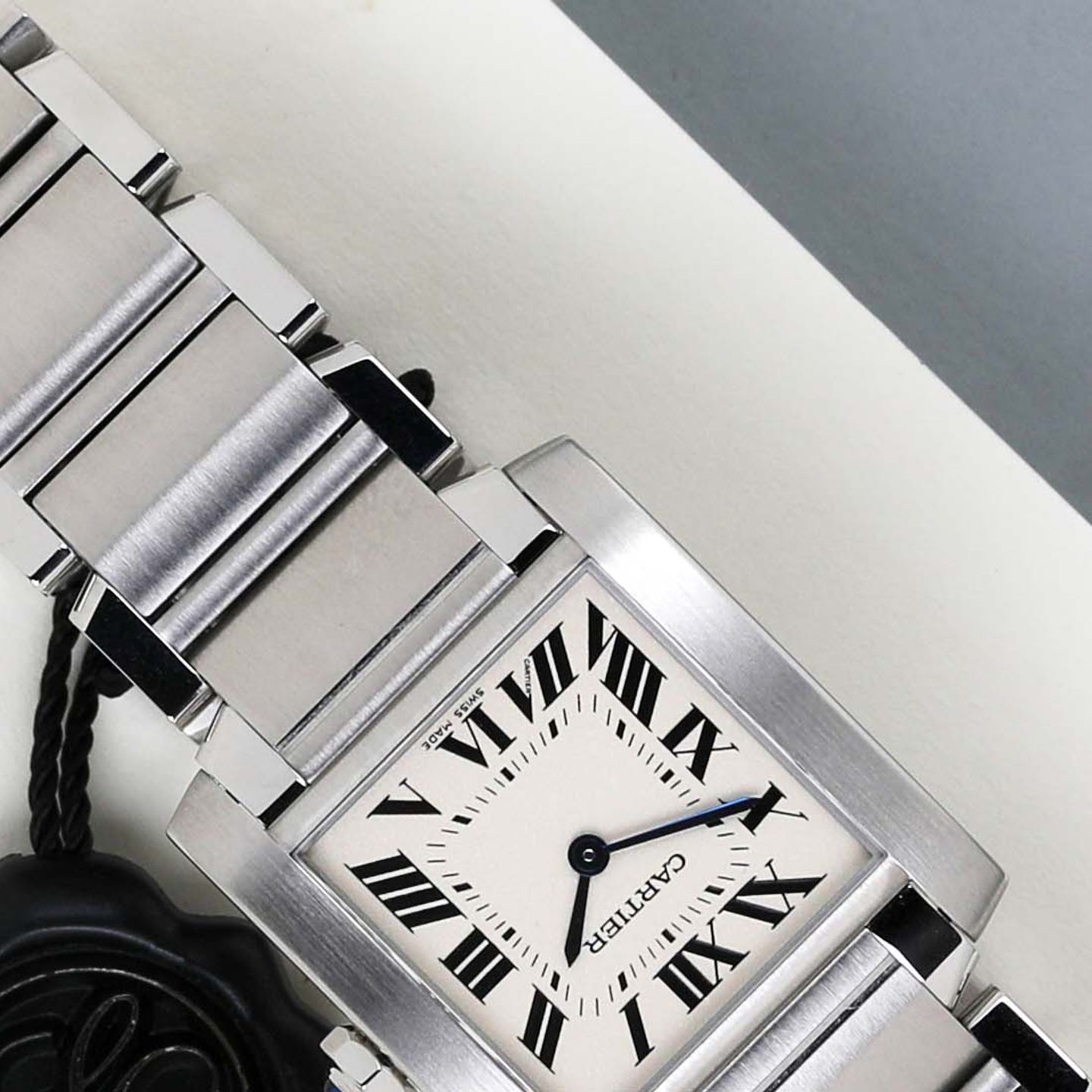 Cartier Tank Française WSTA0005  (2020) - Zilver wijzerplaat 30mm Staal (4/8)