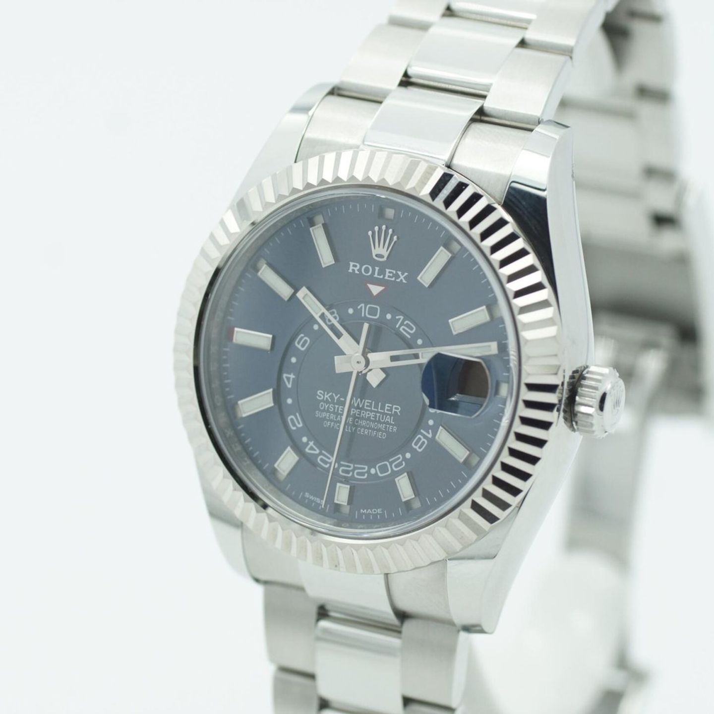 Rolex Sky-Dweller 326934 (2018) - Blue dial 42 mm Steel case (7/8)
