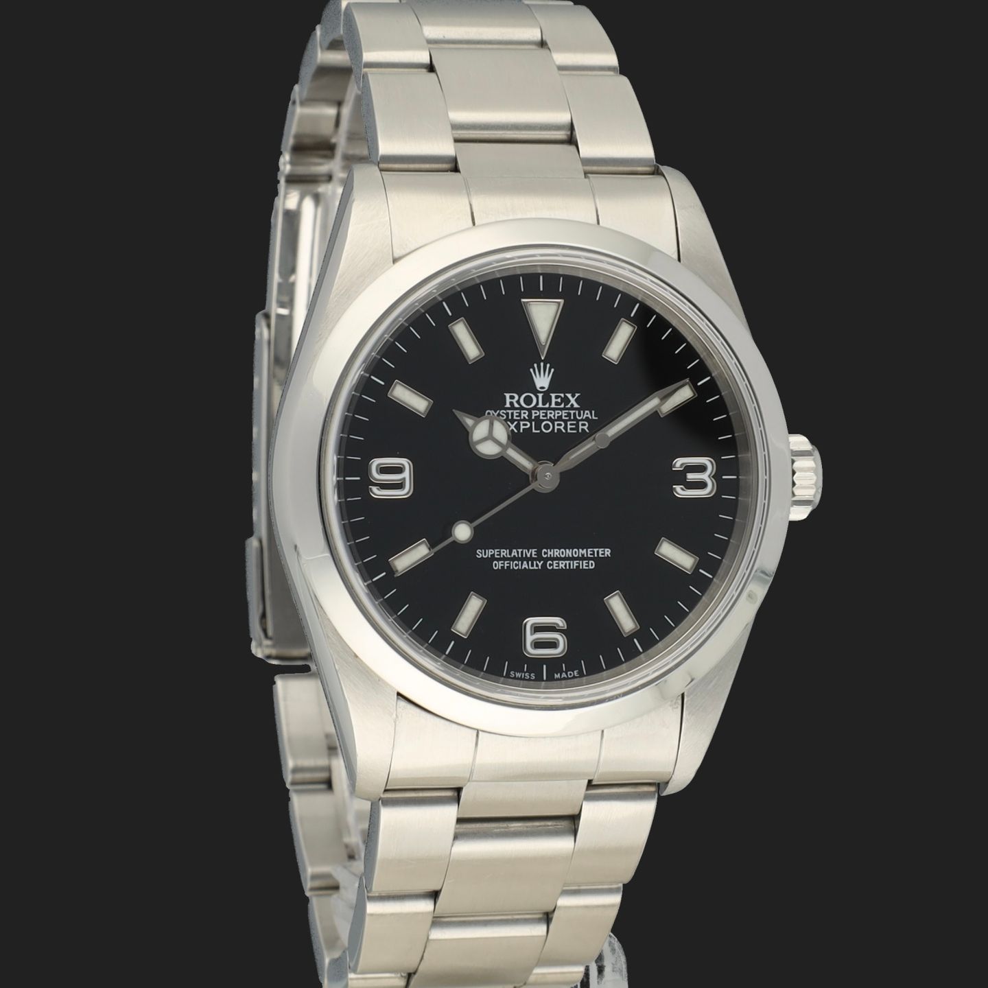 Rolex Explorer 14270 (1999) - Zwart wijzerplaat 36mm Staal (4/8)