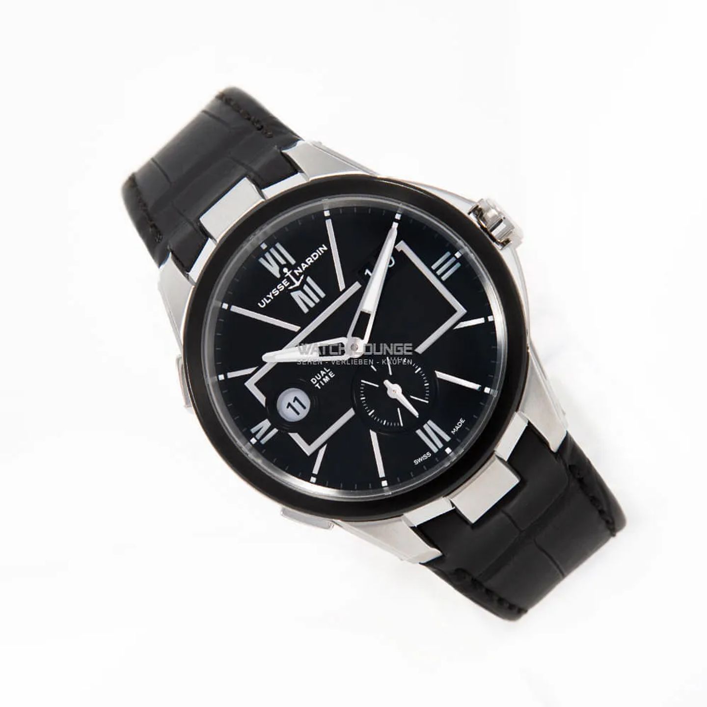 Ulysse Nardin Dual Time 243-20/42 (2025) - Black dial 43 mm Steel case (2/8)