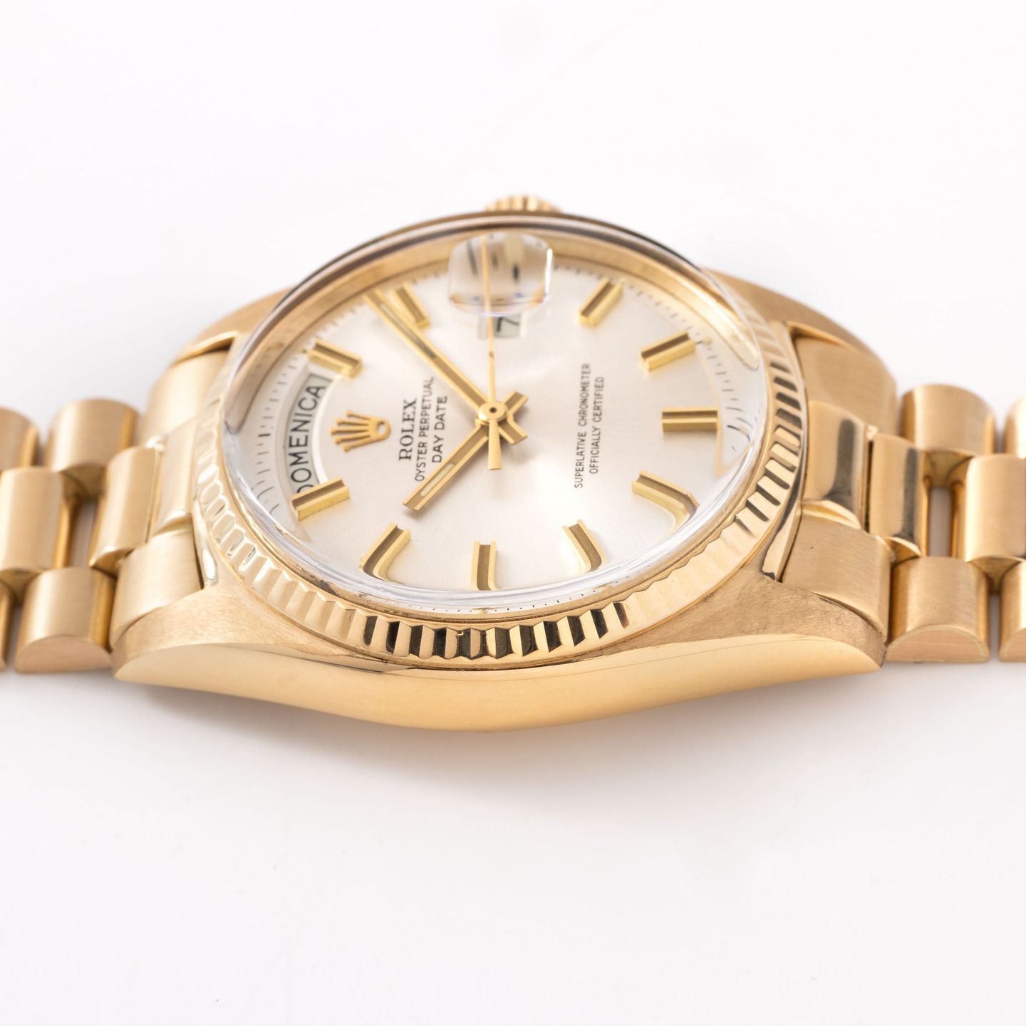 Rolex Day-Date 1803 (1972) - Silver dial 36 mm Yellow Gold case (5/7)