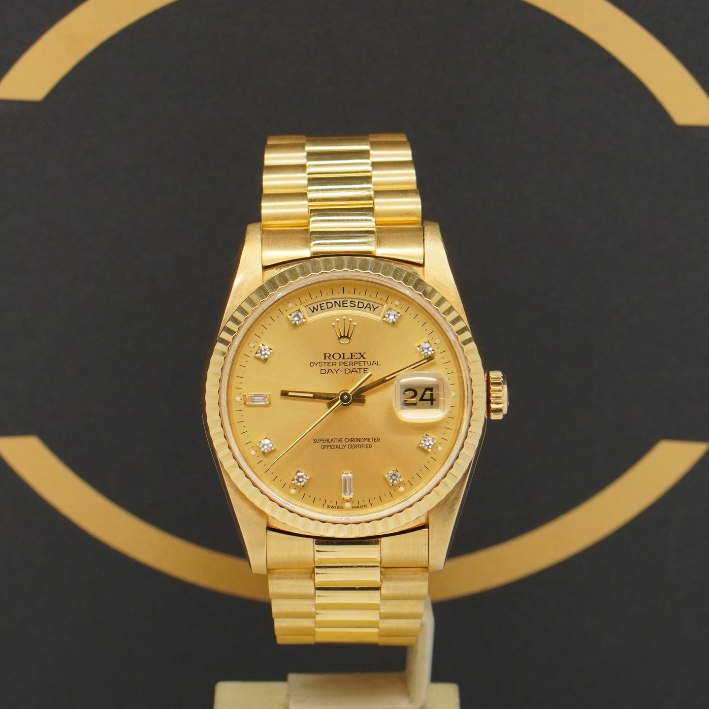 Rolex Day-Date 36 18238 (1995) - Gold dial 36 mm Yellow Gold case (1/7)