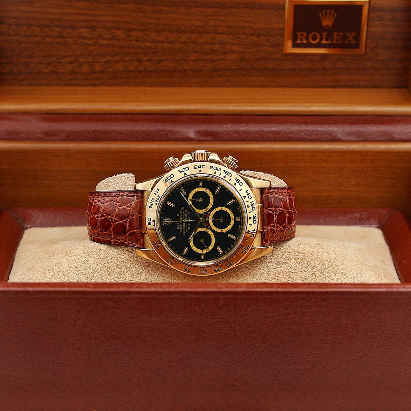 Rolex Daytona 16518 (Unknown (random serial)) - 40 mm Yellow Gold case (5/8)