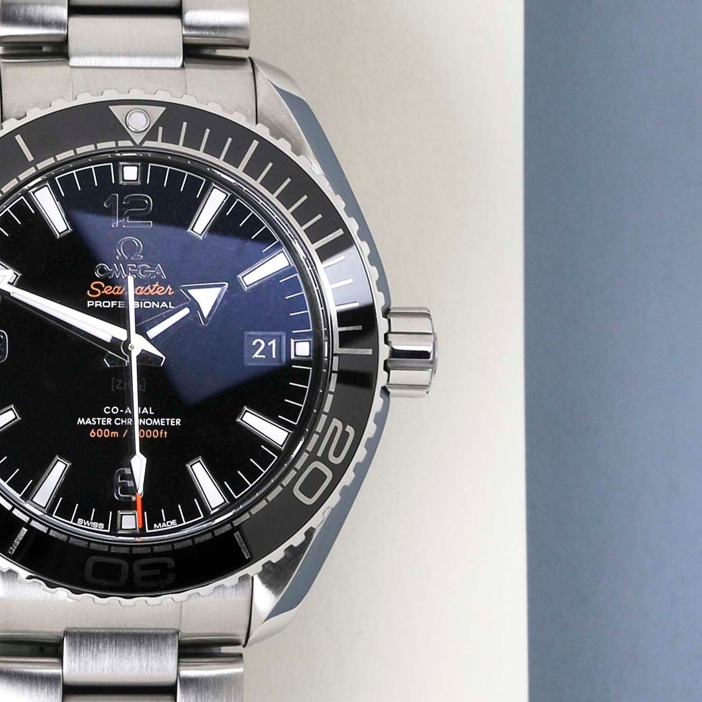 Omega Seamaster Planet Ocean 215.30.44.21.01.001 (2016) - Zwart wijzerplaat 44mm Staal (5/8)