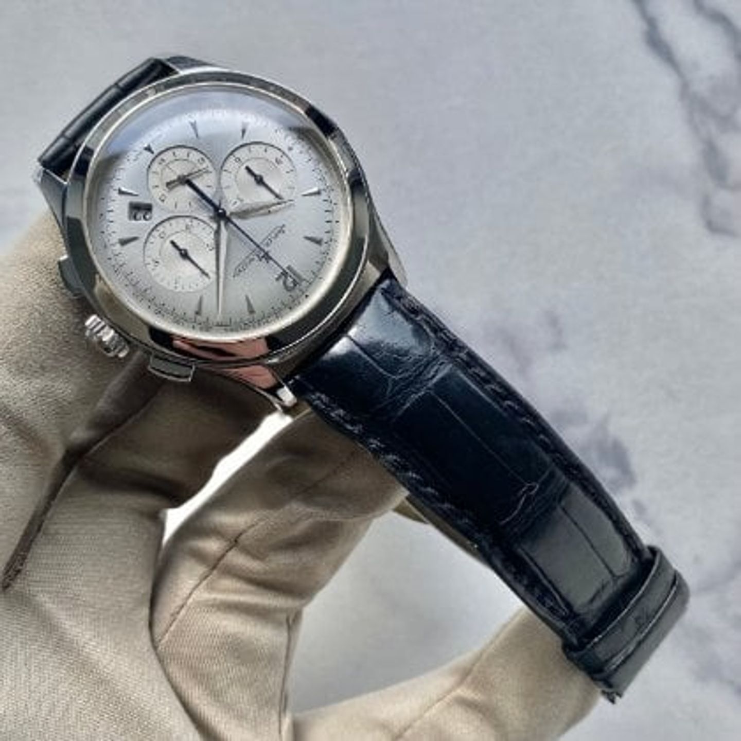 Jaeger-LeCoultre Master Chronograph 174.8.C1 (Unknown (random serial)) - Silver dial 40 mm Steel case (6/8)