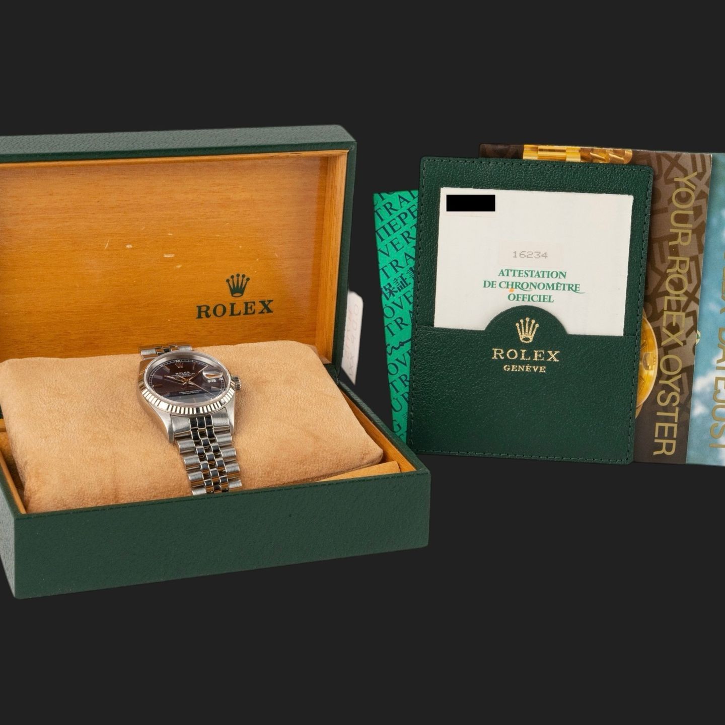 Rolex Datejust 36 16234 (Unknown (random serial)) - Blue dial 36 mm Steel case (8/8)