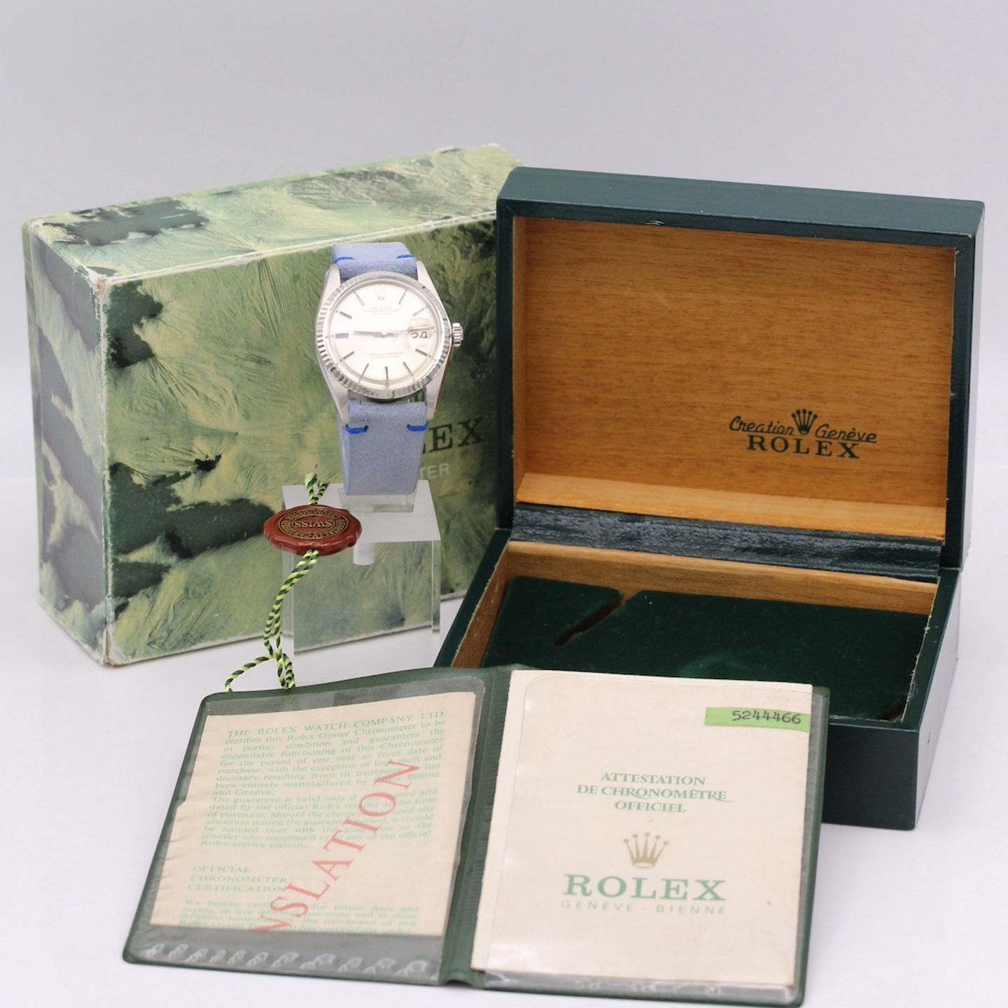 Rolex Datejust 1601 (1978) - Zilver wijzerplaat 36mm Staal (3/8)
