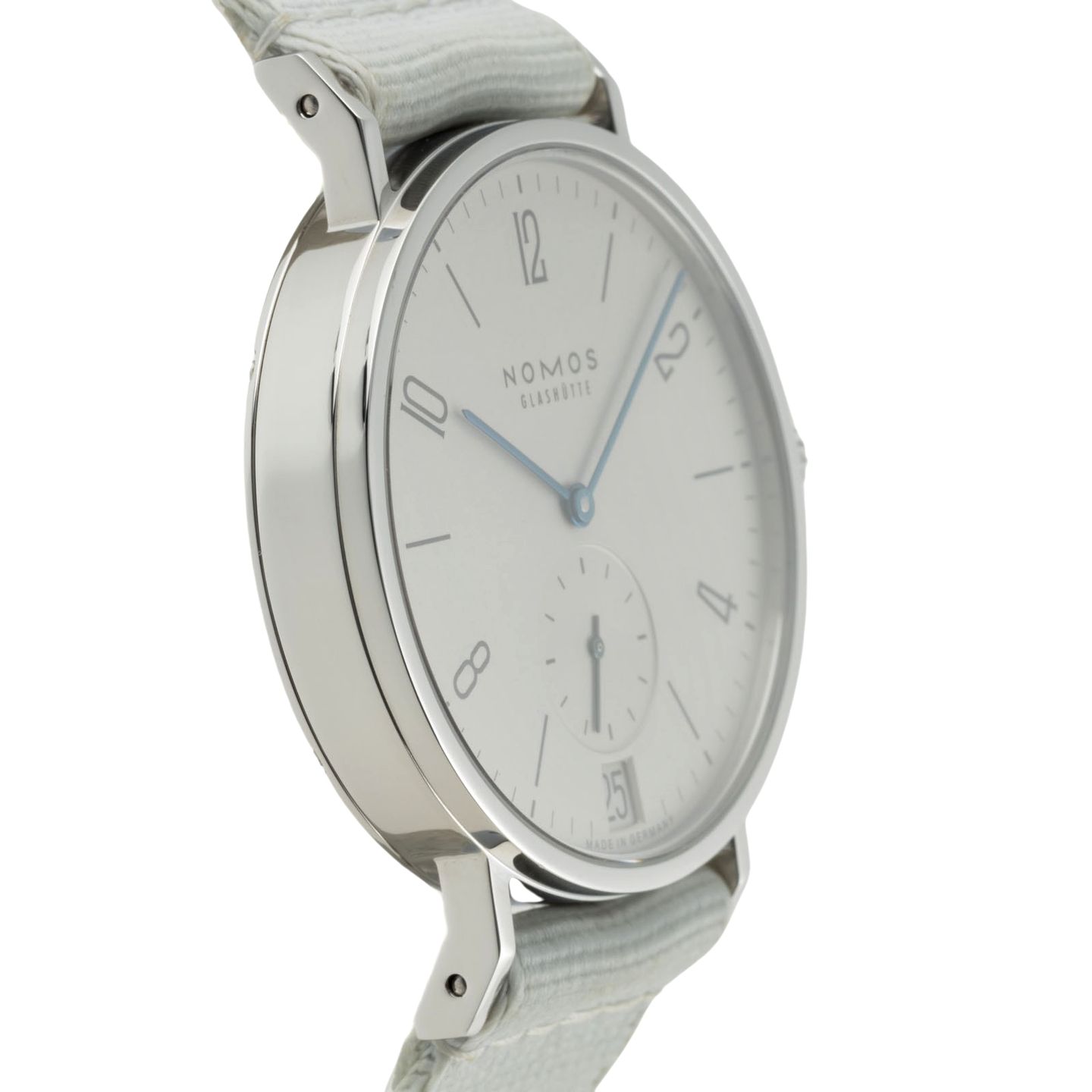 NOMOS Tangomat Datum 602 (Onbekend (willekeurig serienummer)) - Wit wijzerplaat 38mm Staal (7/8)