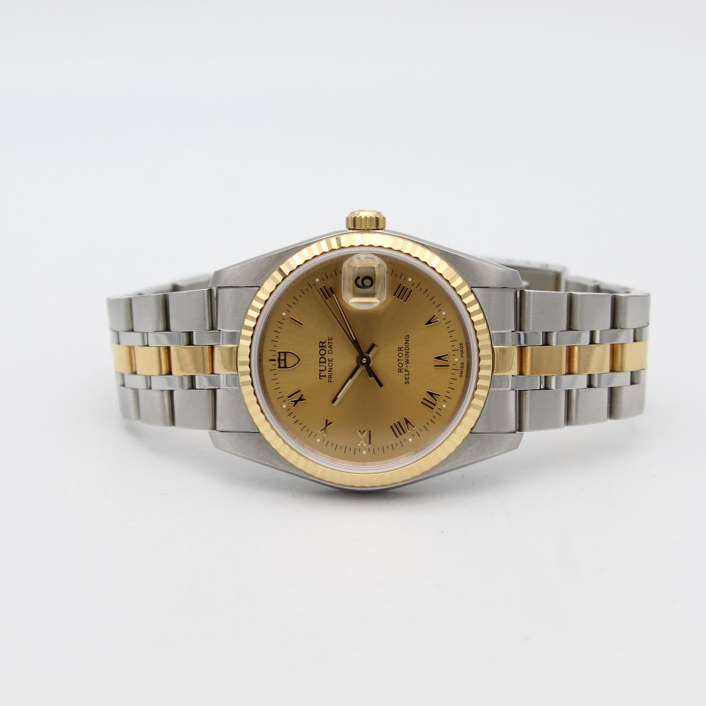 Tudor Prince Date 74033 (2020) - Gold dial 34 mm Gold/Steel case (5/8)