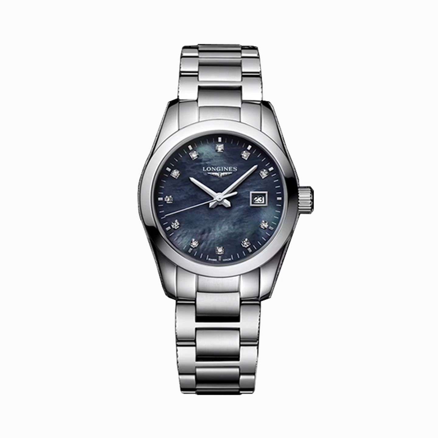 Longines Conquest Classic L2.286.4.88.6 (2025) - Zwart wijzerplaat 30mm Staal (1/1)
