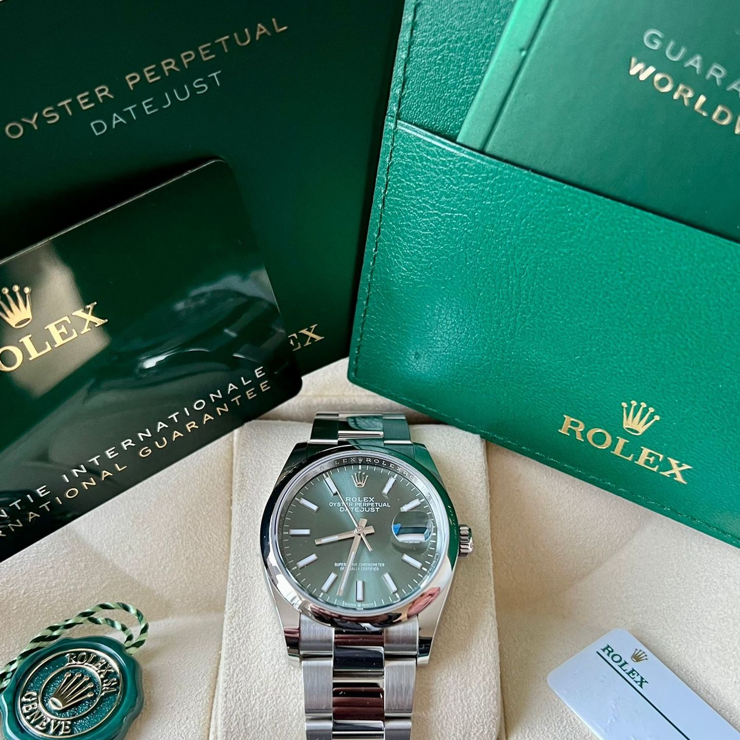 Rolex Datejust 36 126200 (2022) - Green dial 36 mm Steel case (5/5)