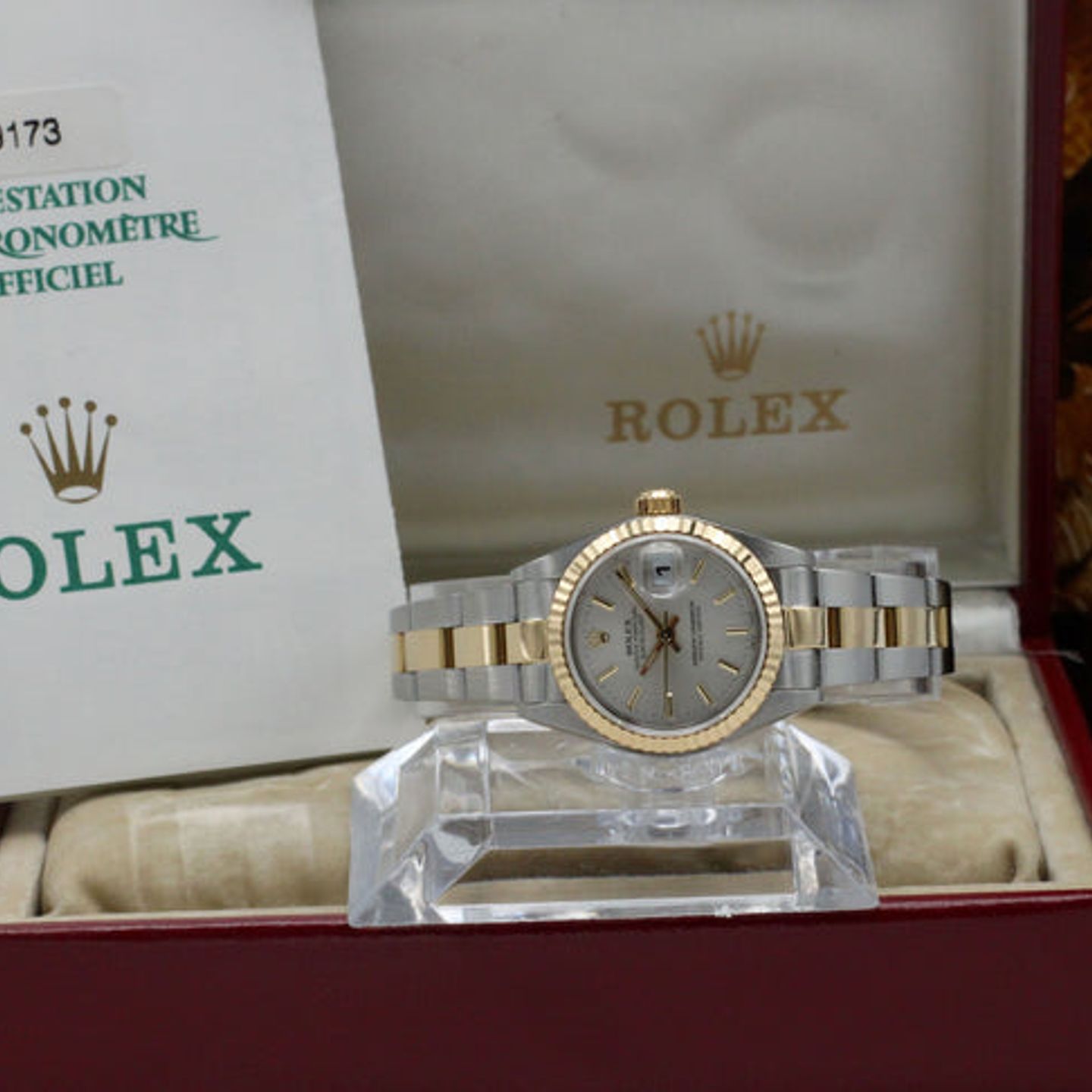 Rolex Lady-Datejust 79173 (2000) - Zilver wijzerplaat 26mm Goud/Staal (3/7)