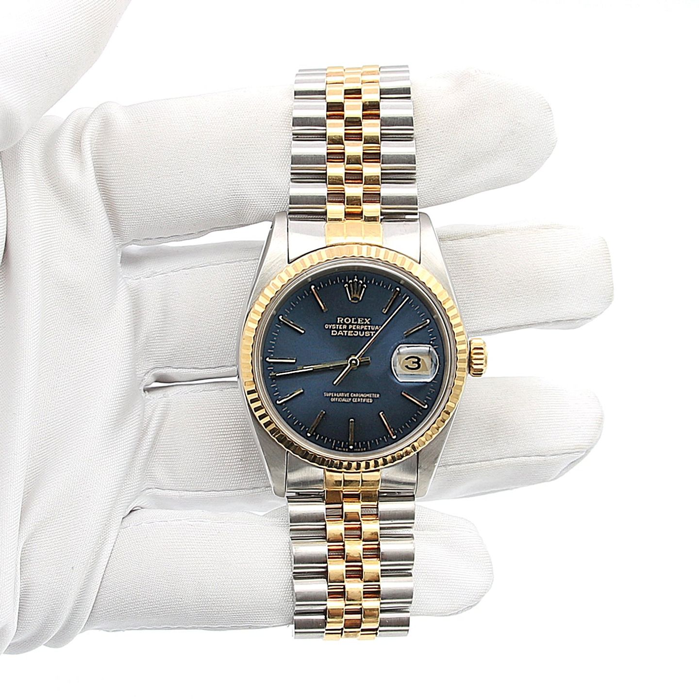 Rolex Datejust 36 16013 (Onbekend (willekeurig serienummer)) - 36mm Goud/Staal (3/7)