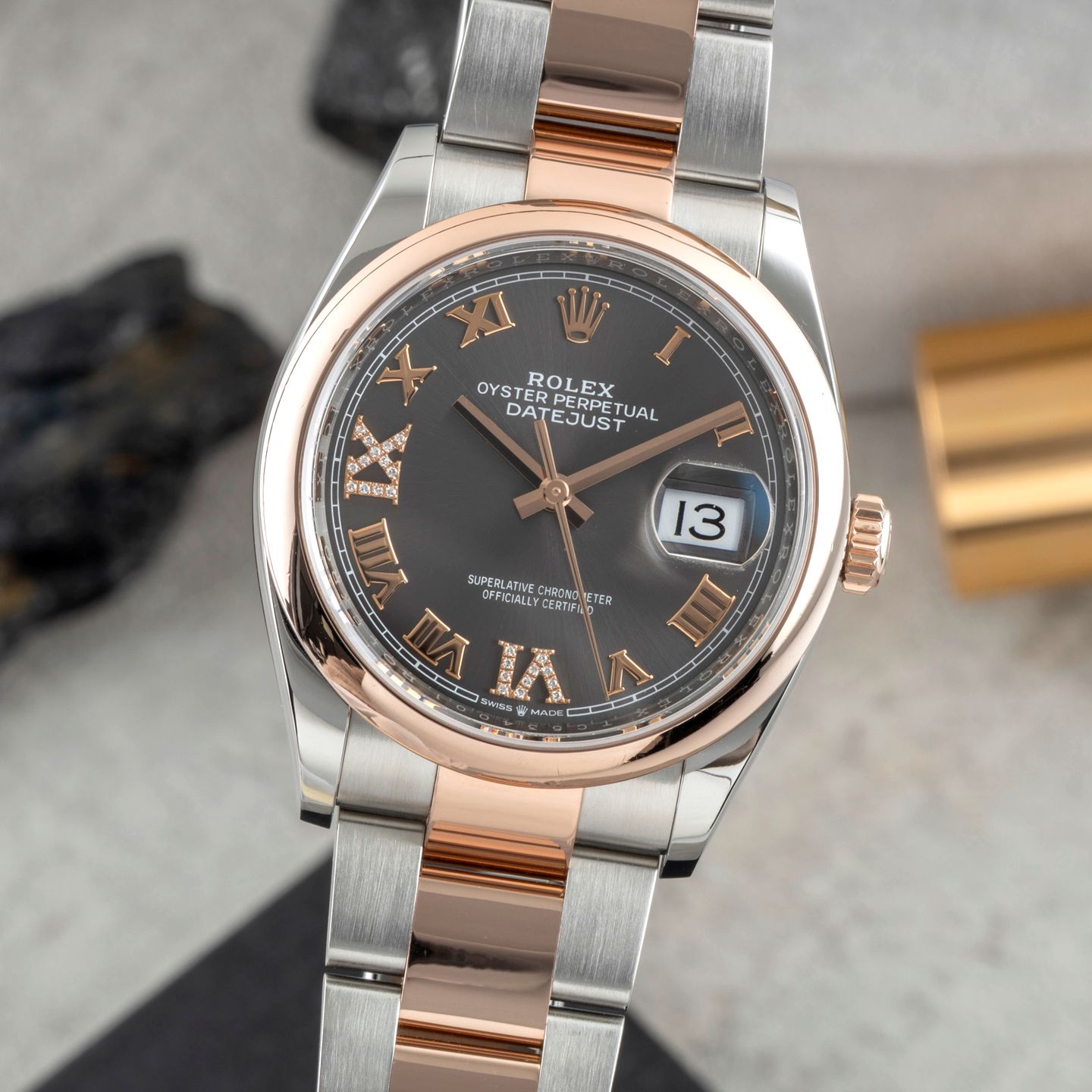 Rolex Datejust 36 126201 (Onbekend (willekeurig serienummer)) - 36mm Goud/Staal (3/8)