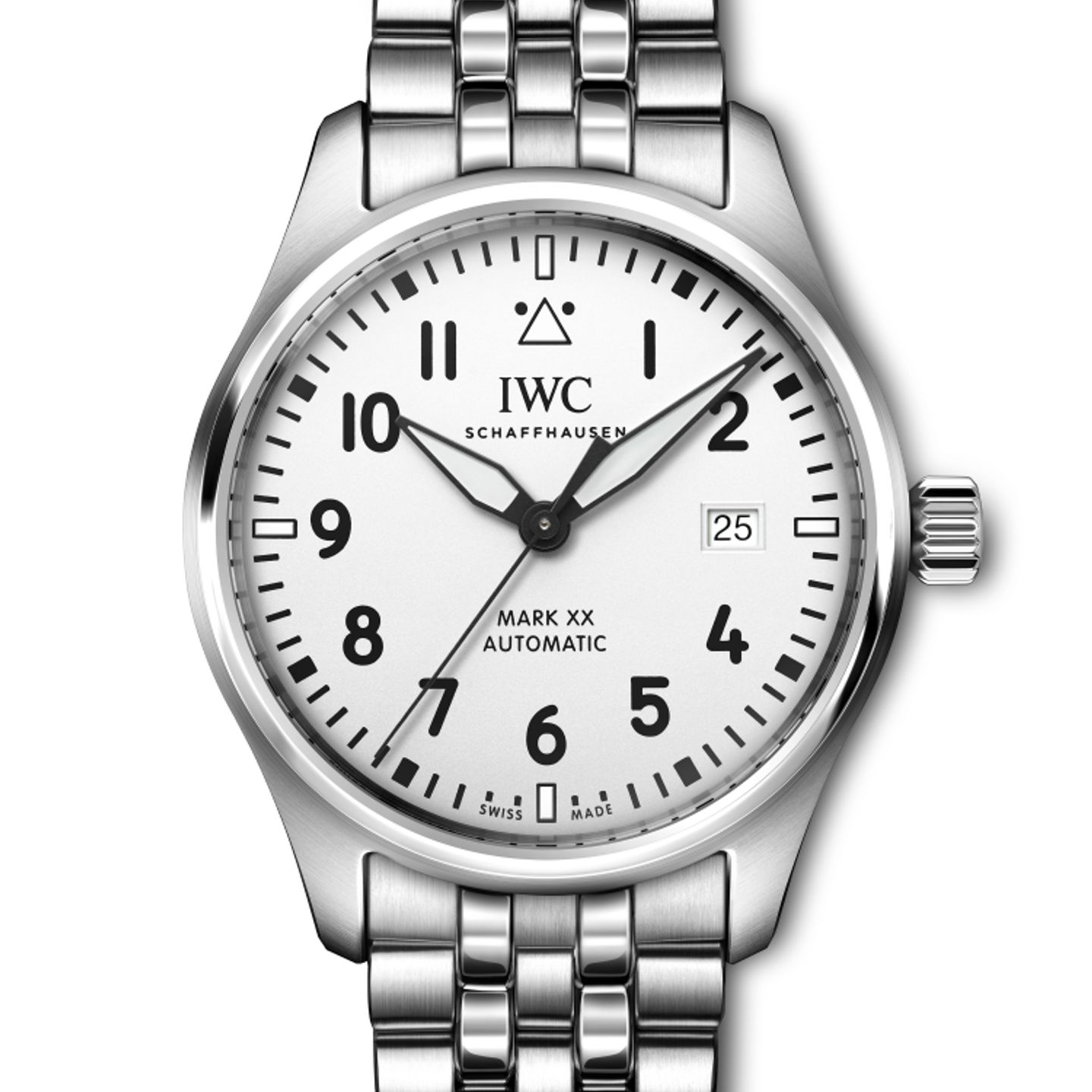 IWC Pilot Mark IW328208 (2024) - Wit wijzerplaat 40mm Staal (1/1)