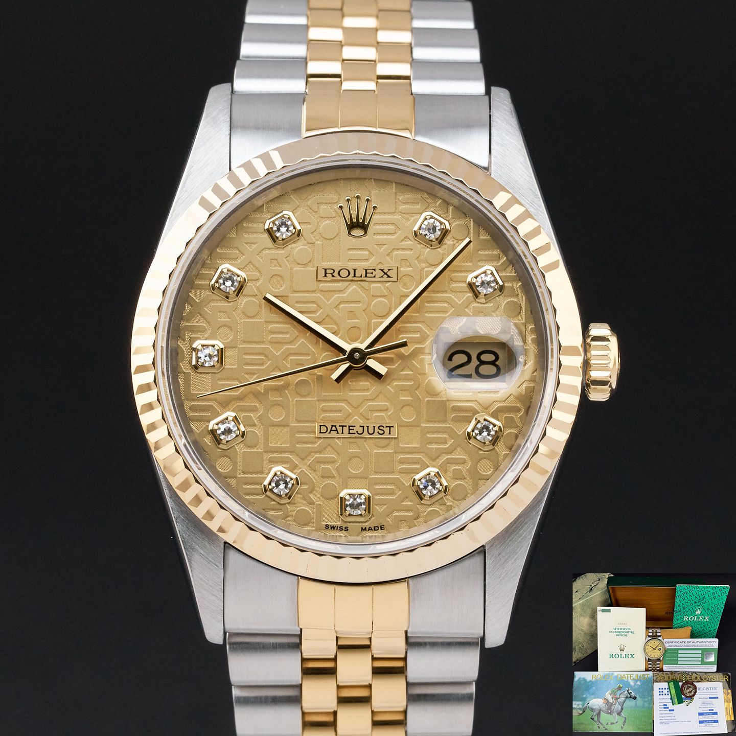 Rolex Datejust 36 16233 (1994) - 36 mm Gold/Steel case (1/8)