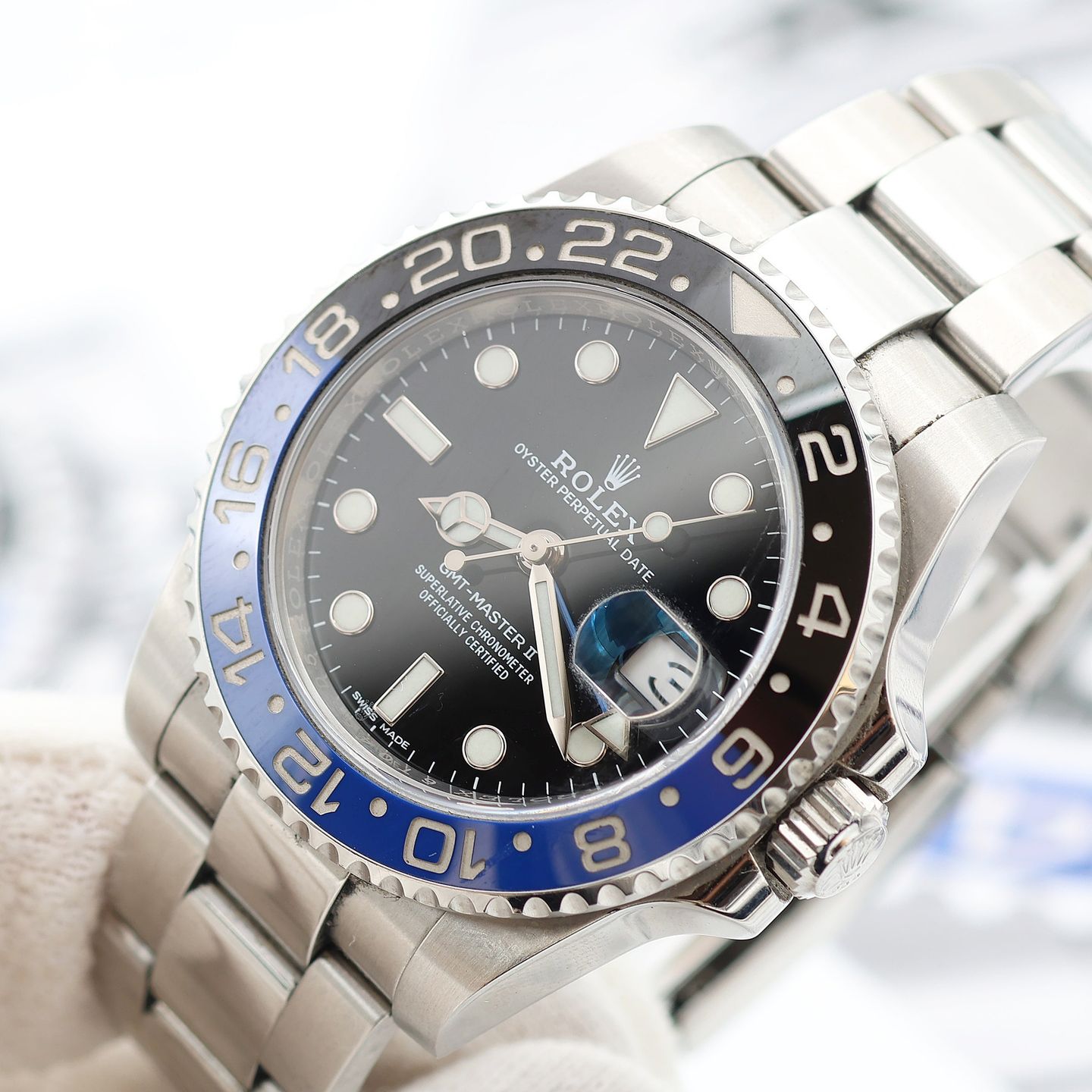 Rolex GMT-Master II 116710BLNR (Unknown (random serial)) - Black dial 40 mm Steel case (3/8)