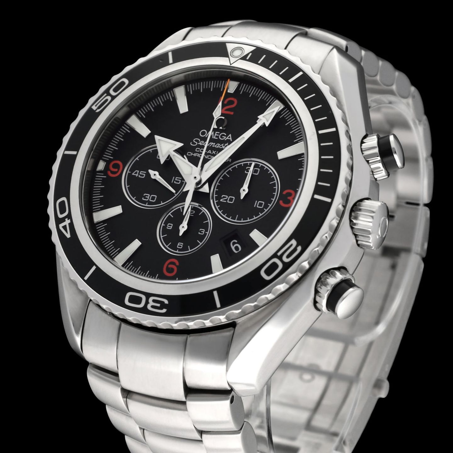 Omega Seamaster Planet Ocean Chronograph 2210.51.00 (2006) - Black dial 46 mm Steel case (7/8)