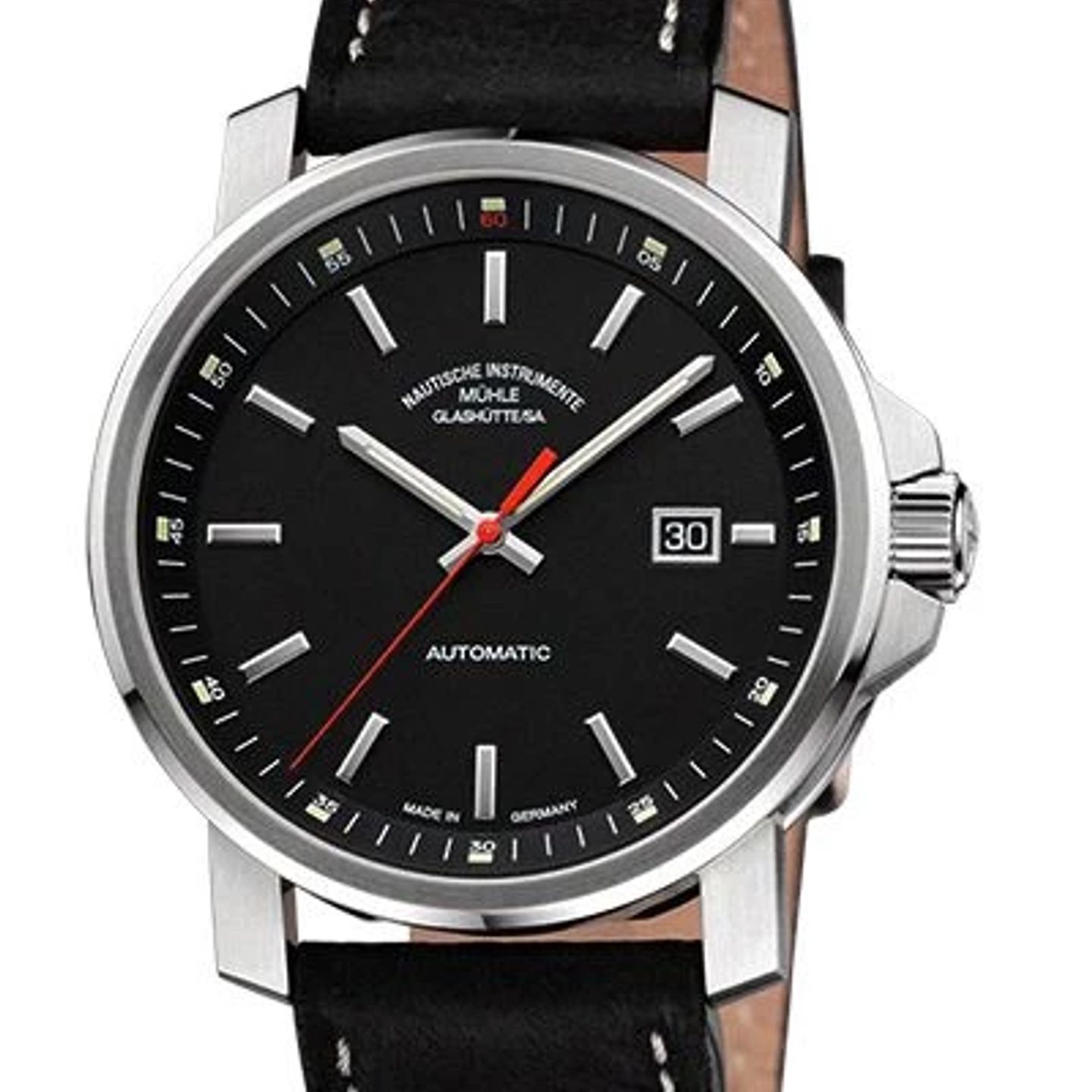 Mühle Glashütte 29er Big M1-25-33-LB (2024) - Black dial 42 mm Steel case (1/2)