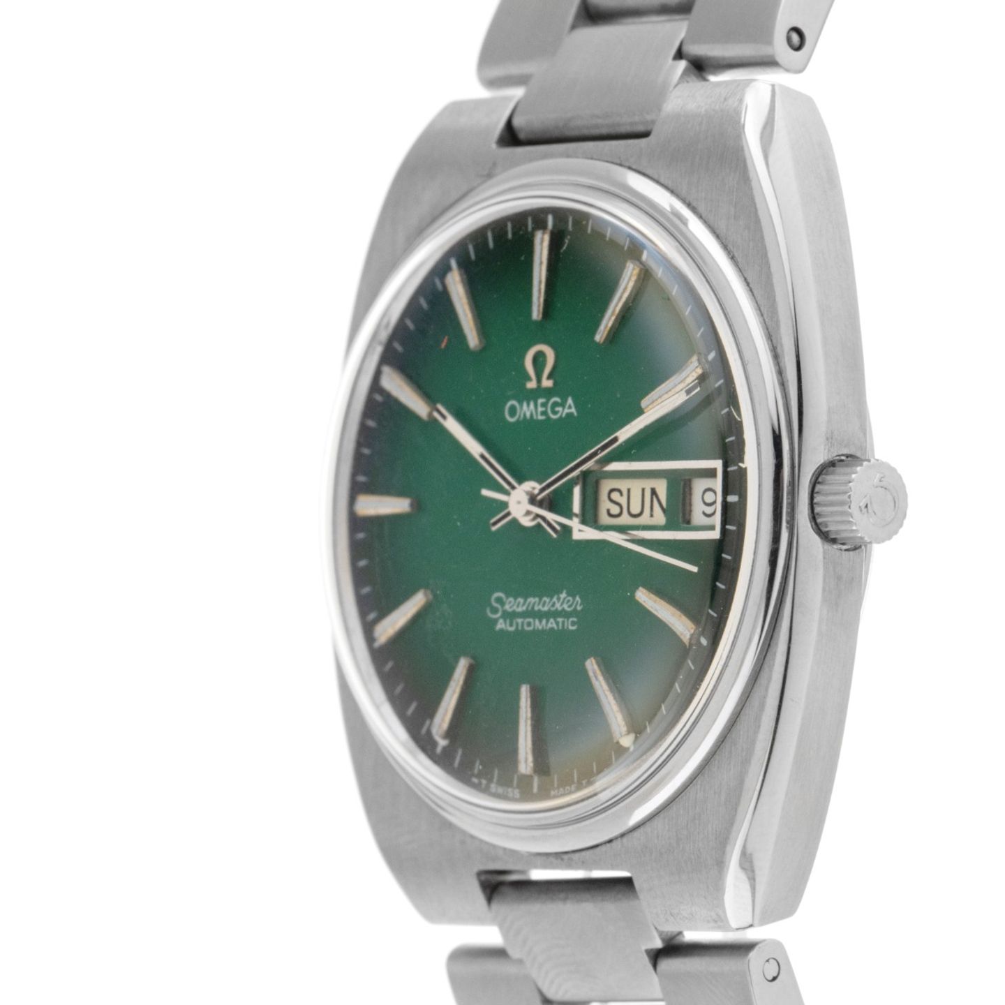 Omega Seamaster 166.0213.1 (1977) - Groen wijzerplaat 40mm Staal (4/8)