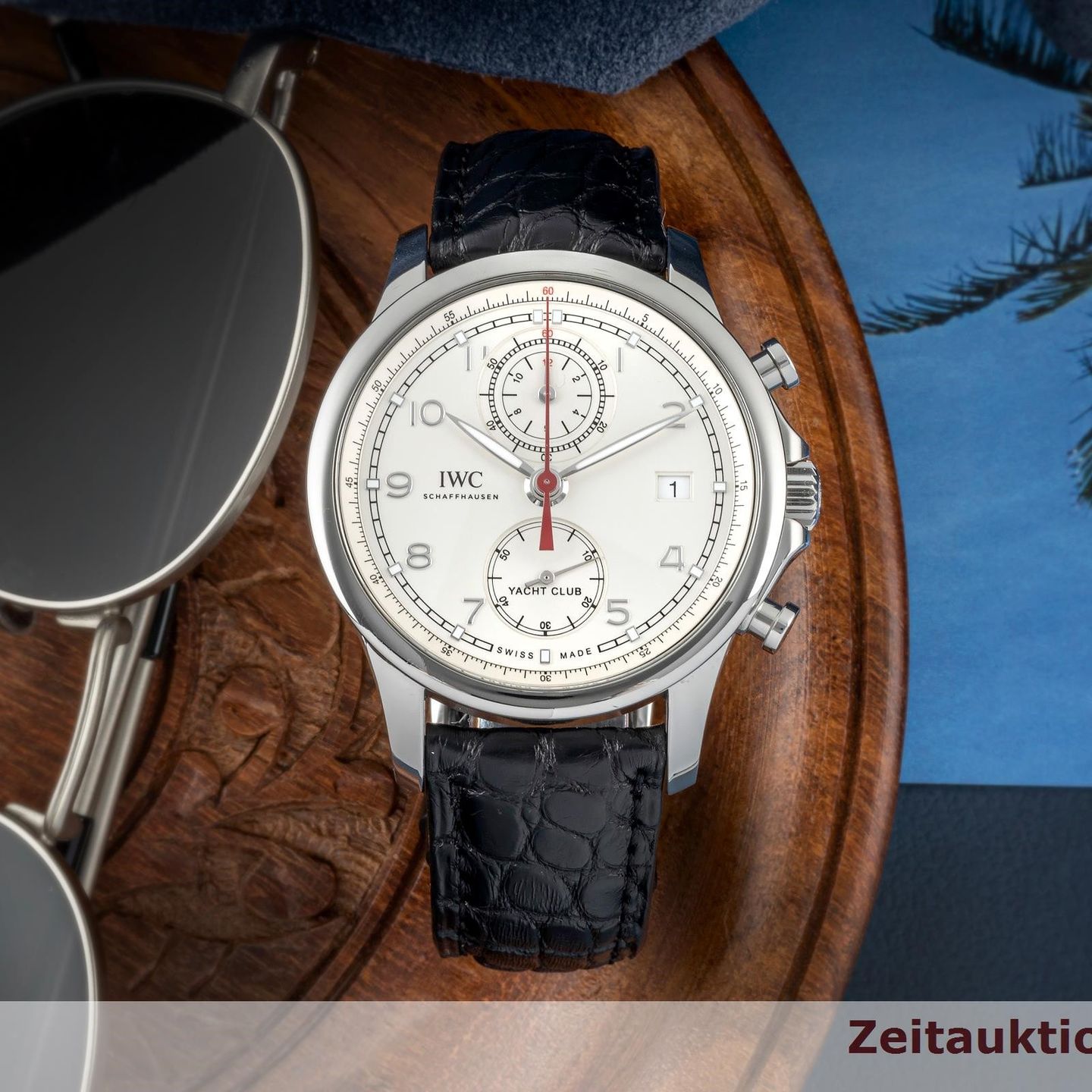IWC Portuguese Yacht Club Chronograph IW390502 (2018) - Zilver wijzerplaat 44mm Staal (1/8)