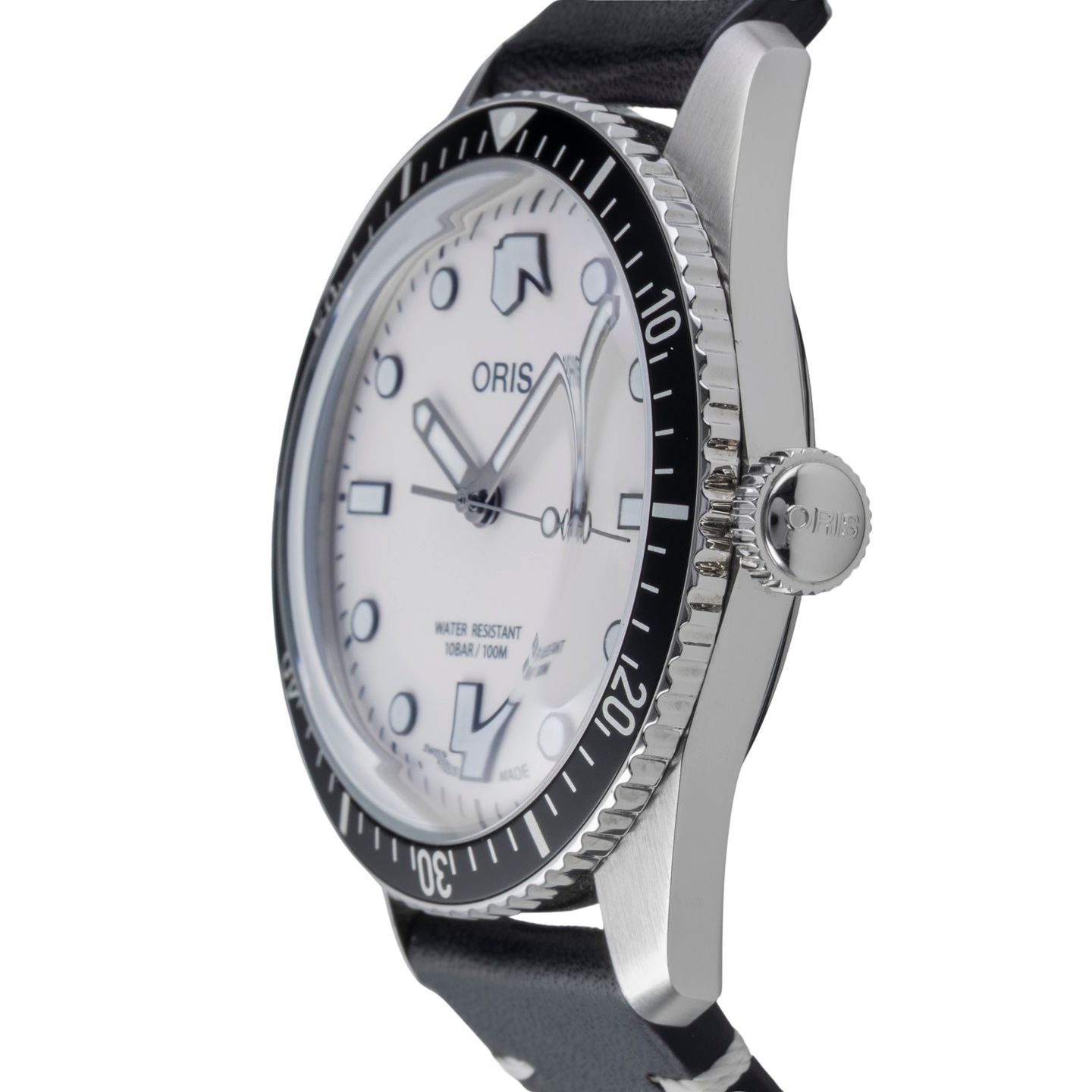 Oris Divers 01 733 7707 4051 OSC-DUS-Set (Unknown (random serial)) - White dial 40 mm Steel case (6/8)