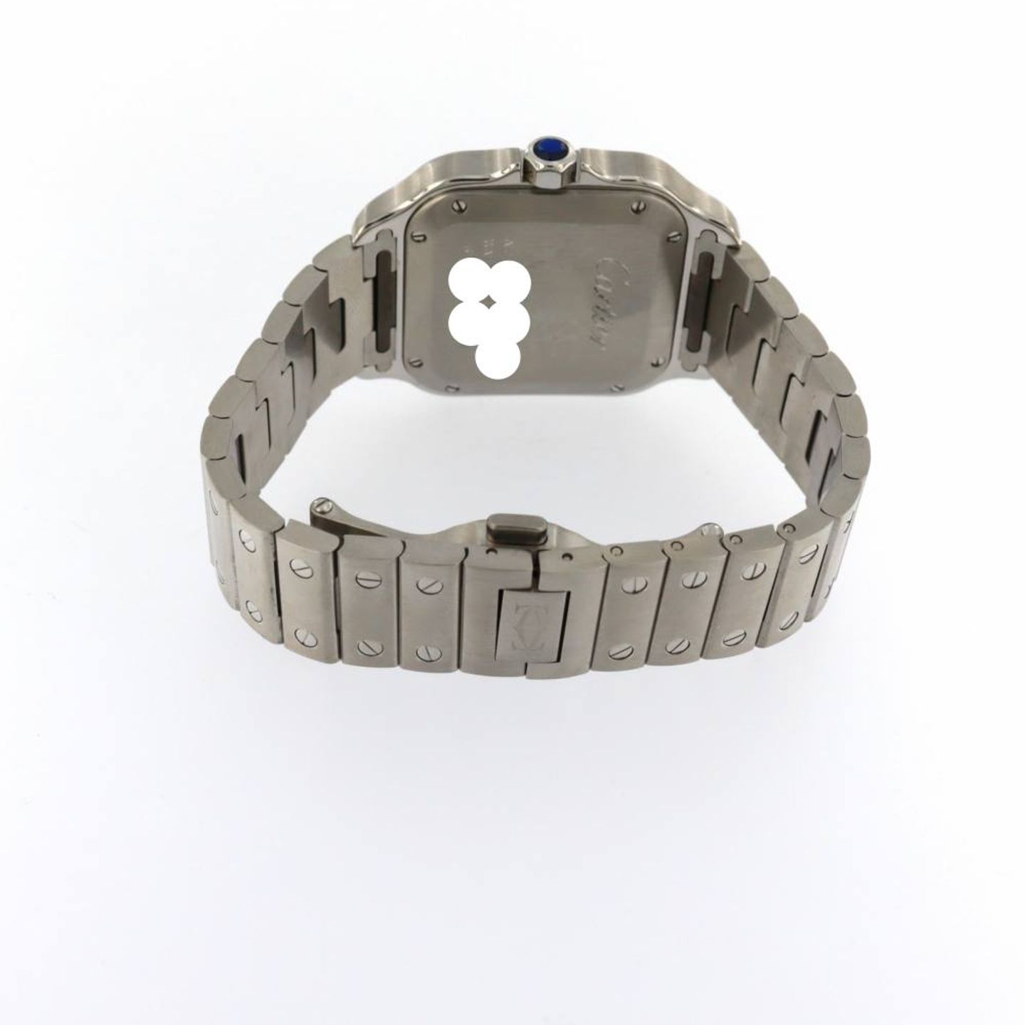 Cartier Santos WSSA0063 (2023) - Blue dial 35 mm Steel case (4/7)