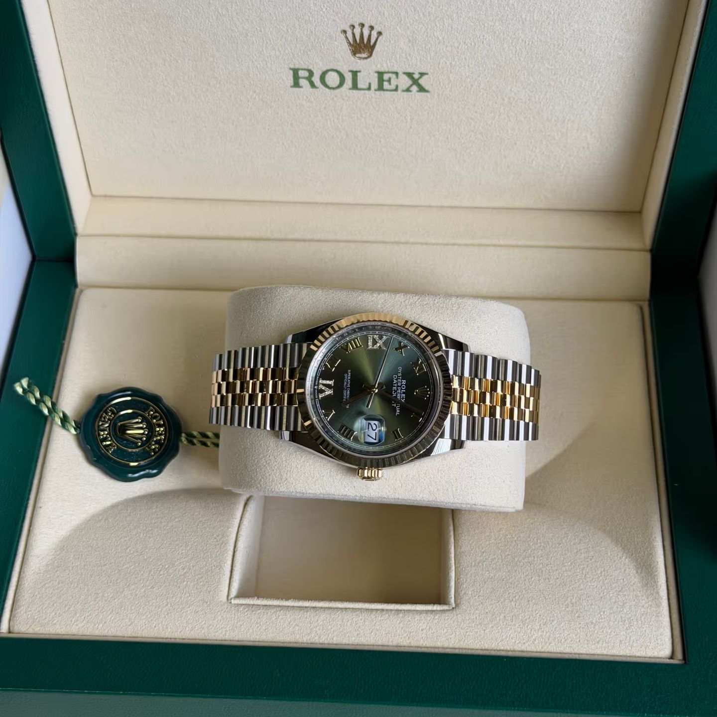 Rolex Datejust 36 126233 (2024) - Green dial 36 mm Steel case (6/8)
