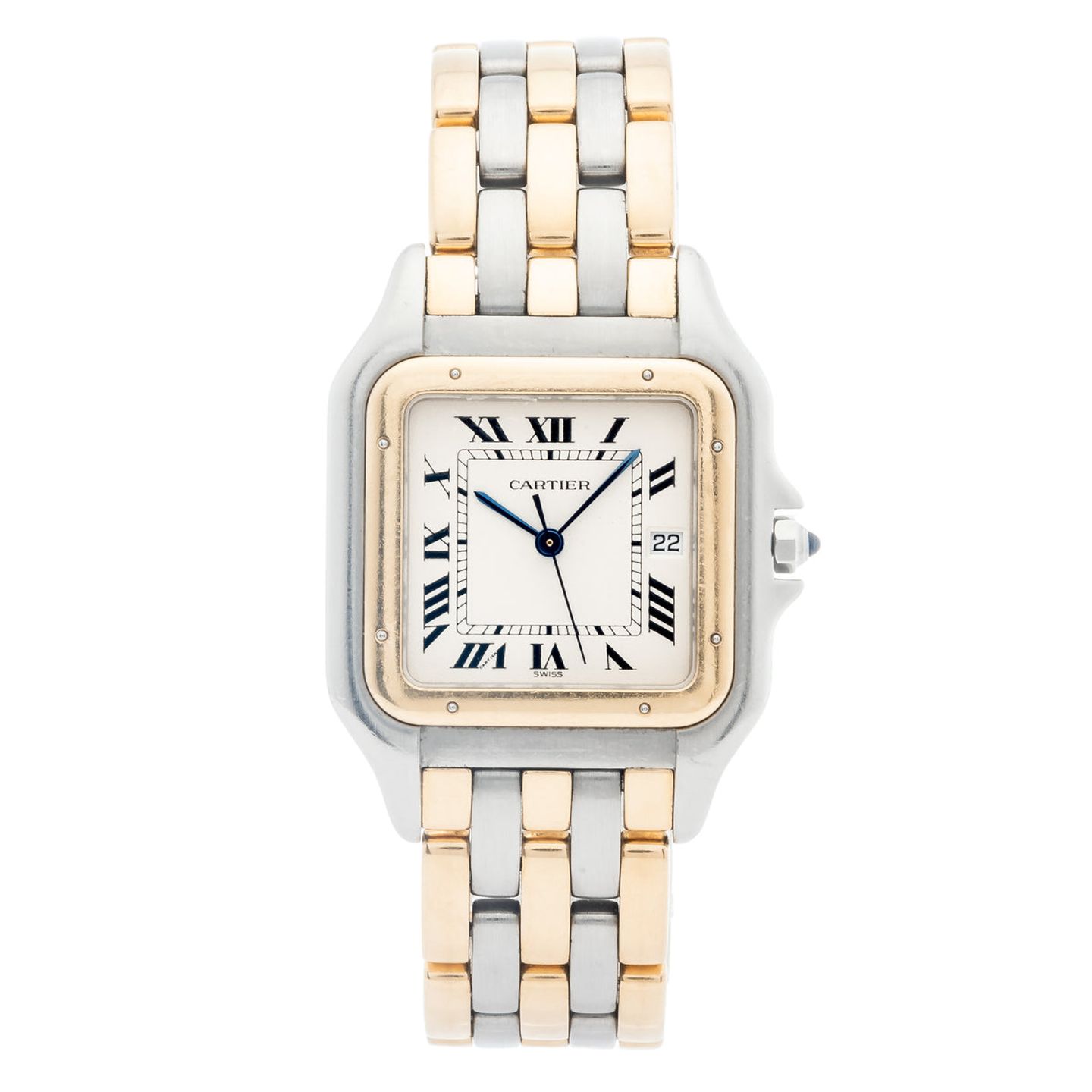 Cartier Panthère 187957 (Unknown (random serial)) - White dial 40 mm Gold/Steel case (1/5)