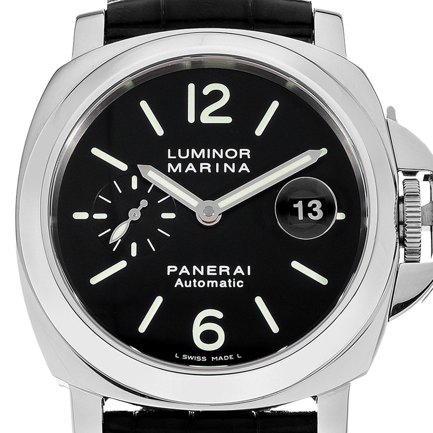 Panerai Luminor Marina Automatic PAM00104 (Unknown (random serial)) - Black dial 44 mm Steel case (2/3)